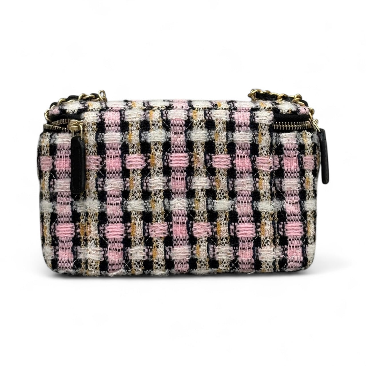 Chanel Vanity Case Tweed Multicolor Pre-Owned