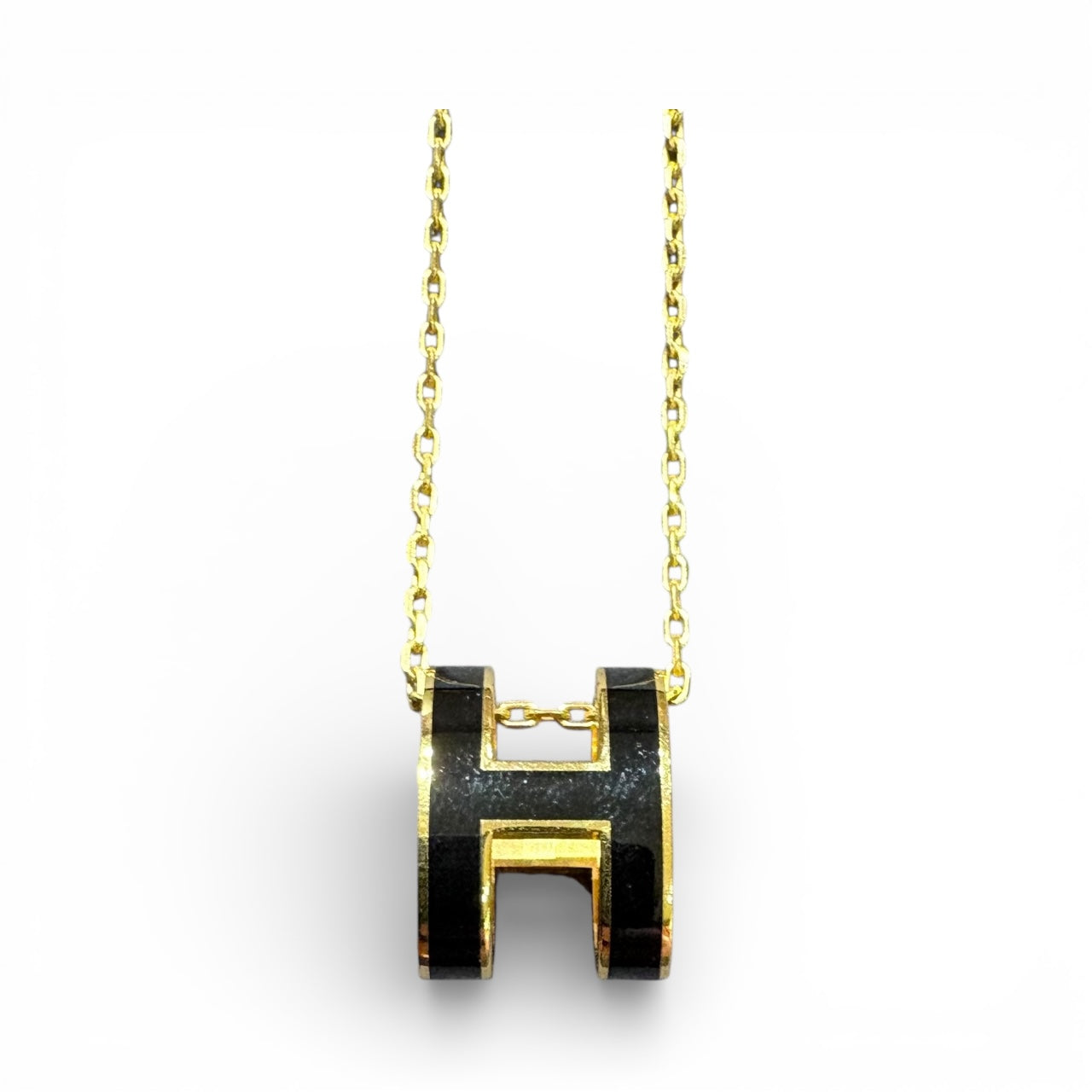 HERMÈS POP H Pendant Black Gold Pre-Owned
