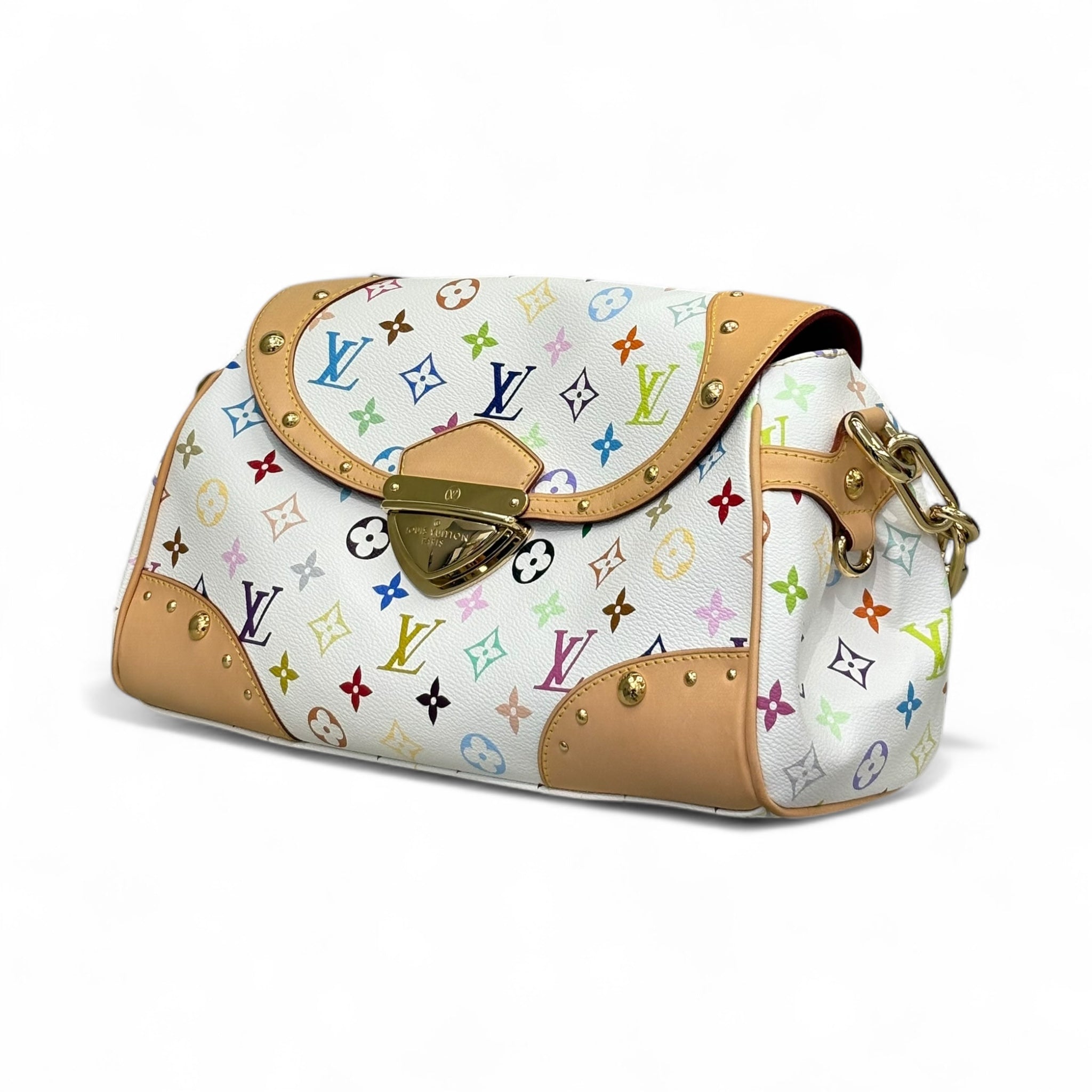 Louis Vuitton Monogram Multicolor Beverly MM White Pre-Owned