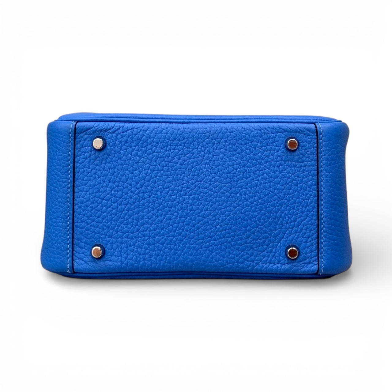 HERMÈS Mini Lindy Blue Pre-Owned|Serial Number: KBY889MA