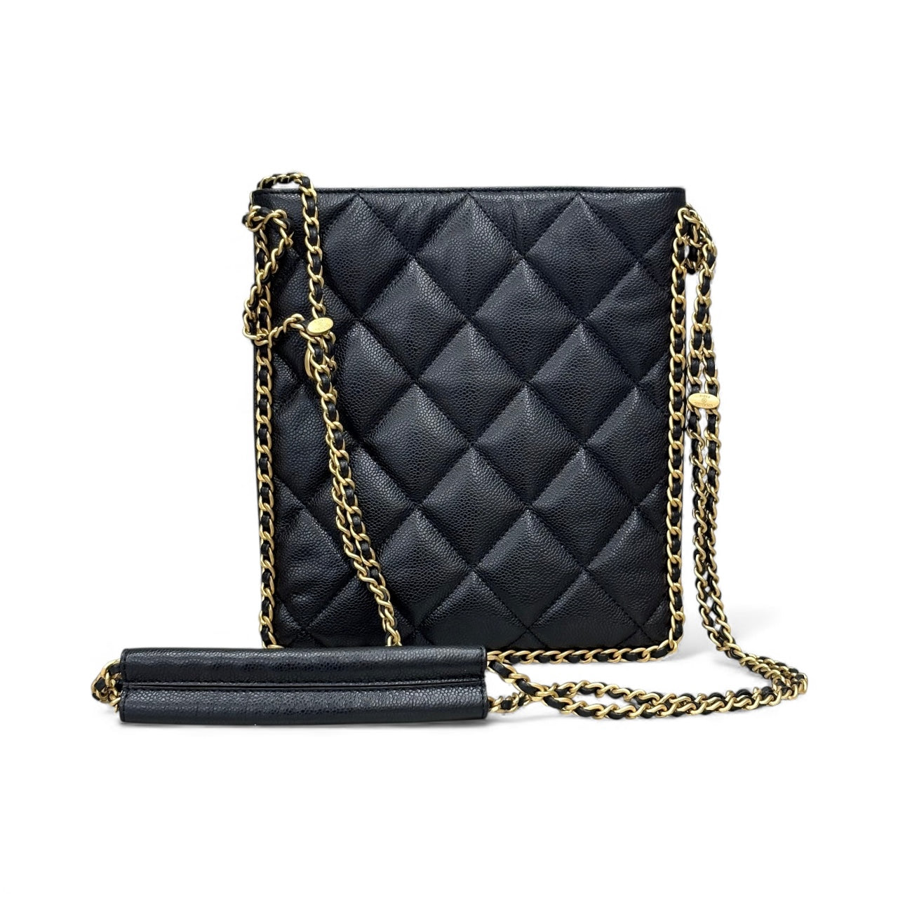 Chanel Mini Tote | Black Caviar Leather | Gold Hardware | Pre-Owned
