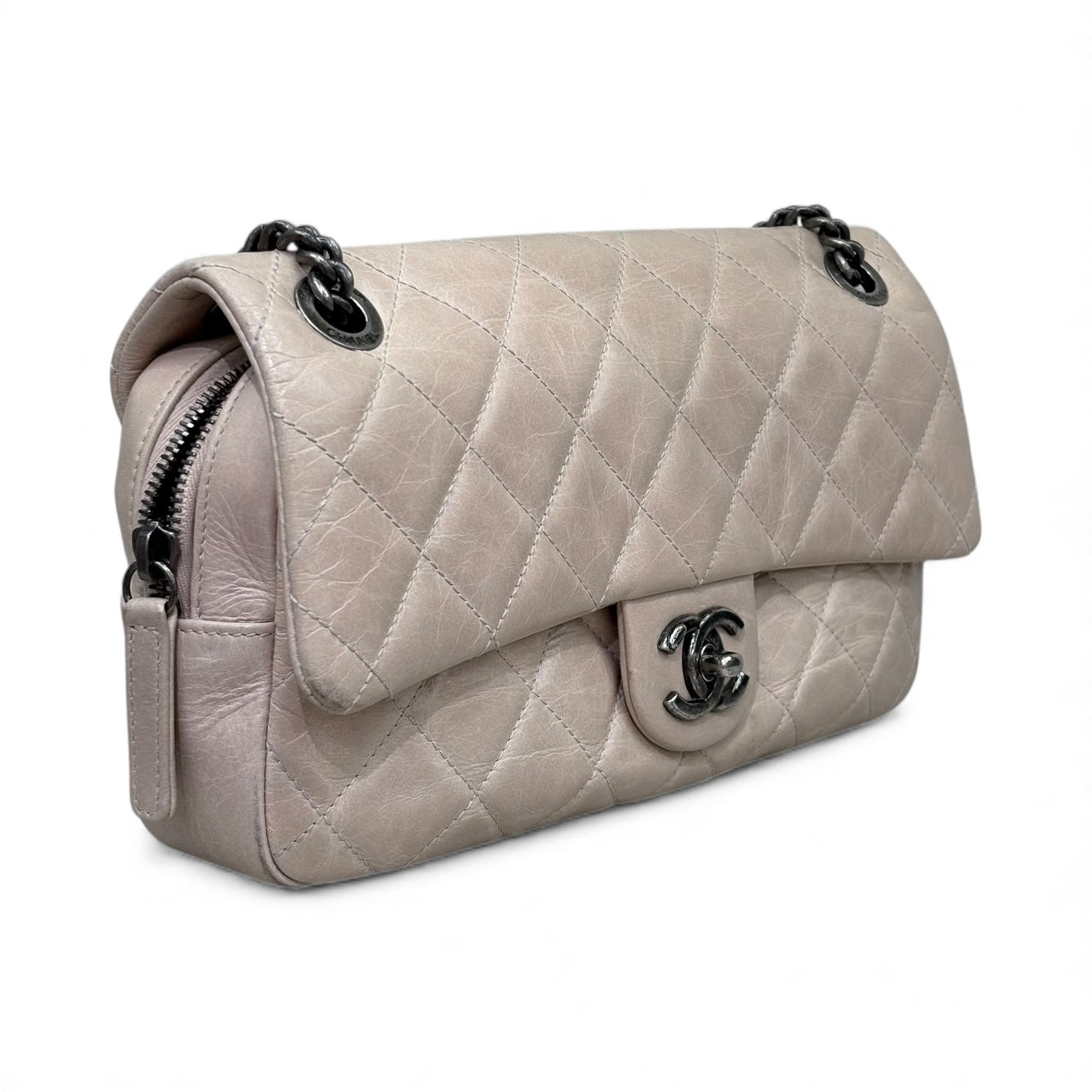Chanel Flap Bag Beige Pre-Owned