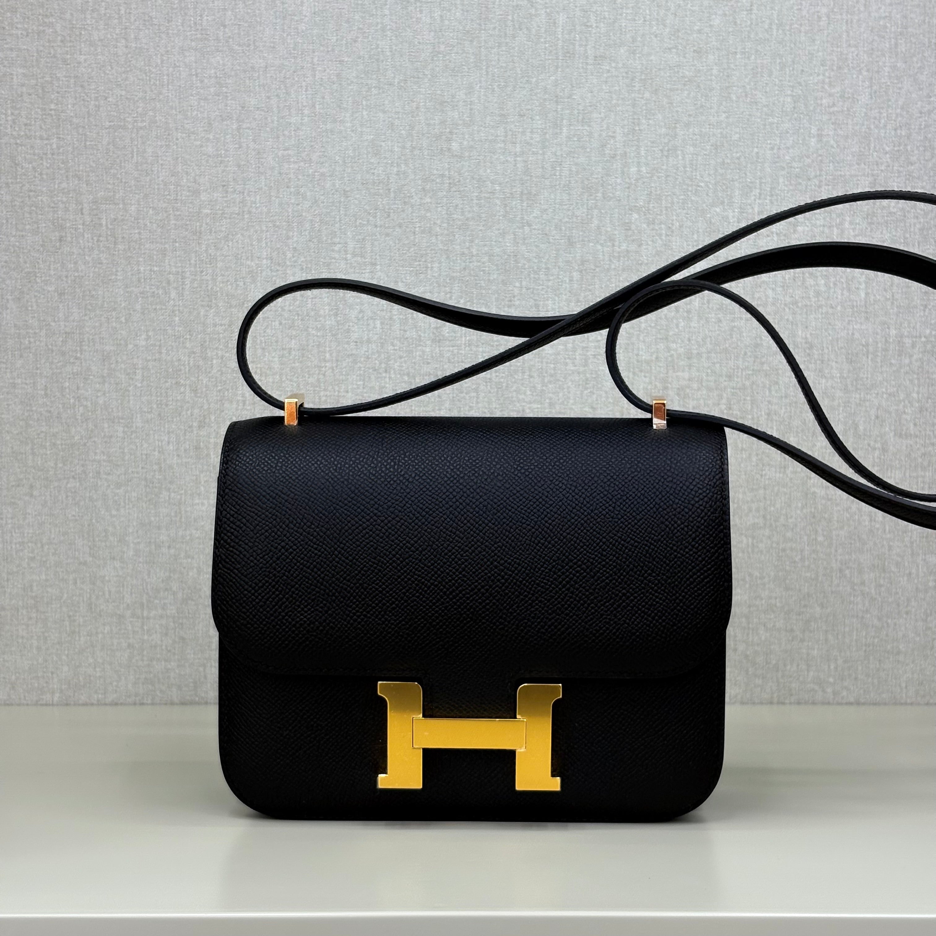 HERMES Epsom Constance 18 Black