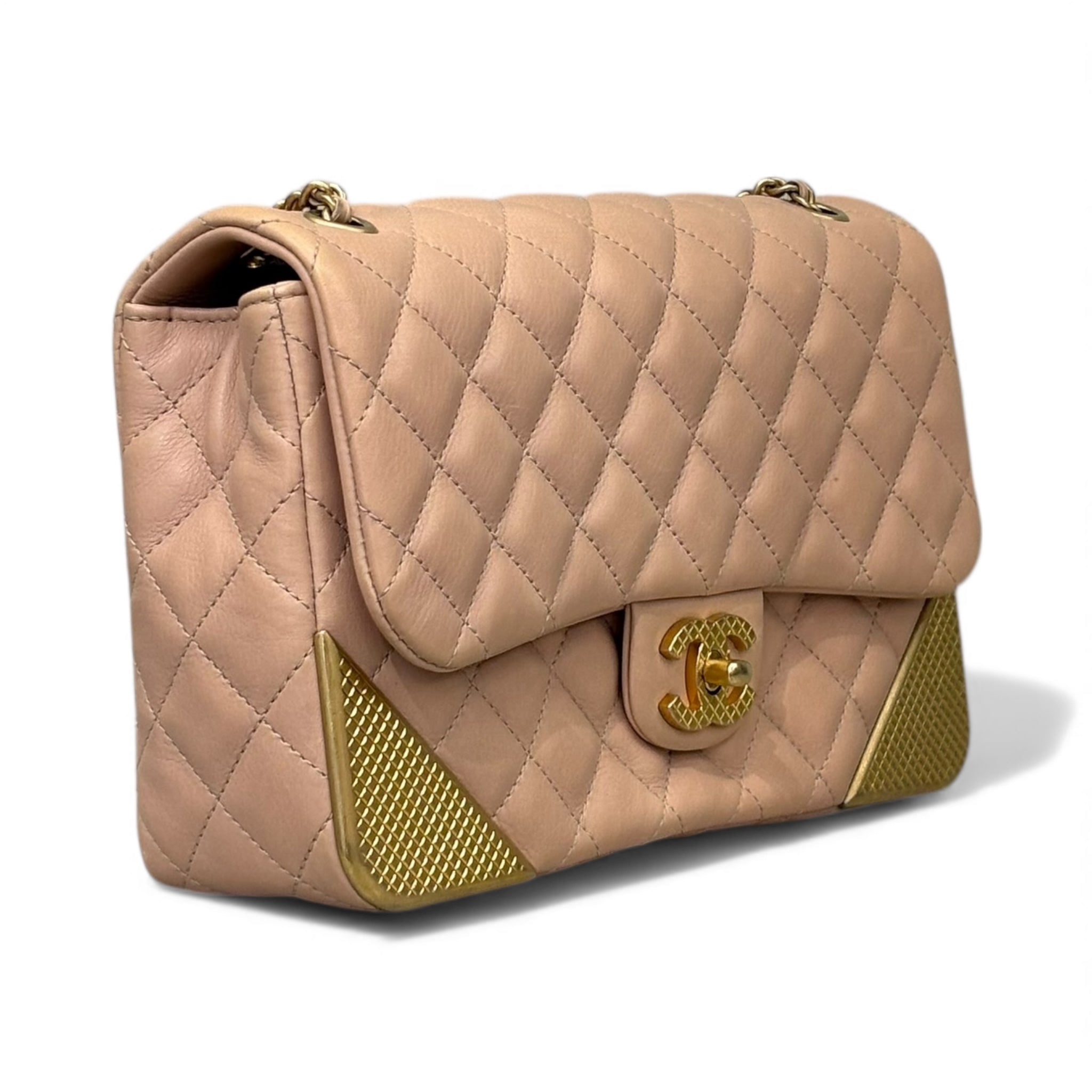 Chanel Rock The Corner Flap Bag | Calfskin Quilted Leather | Pre-Owned