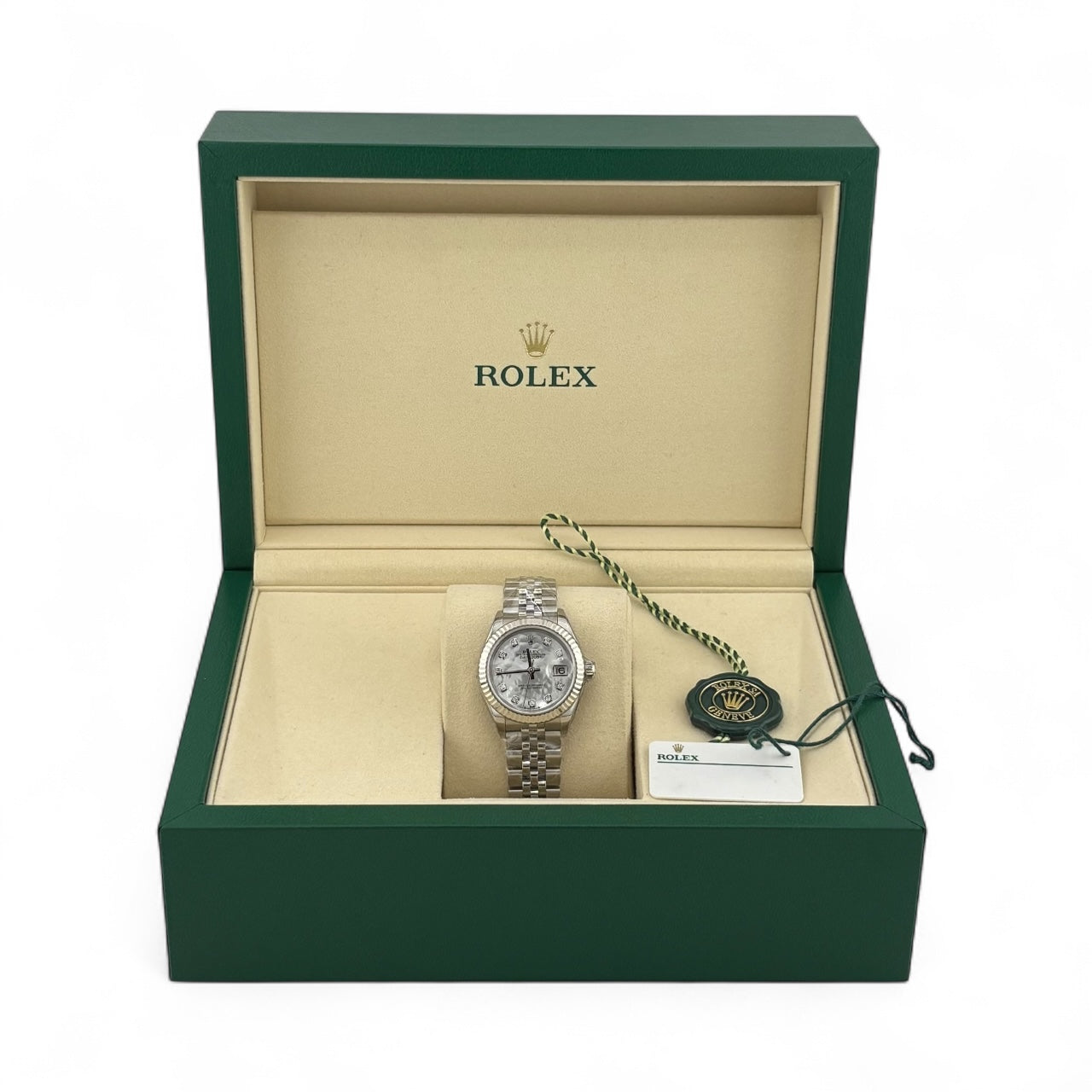 Rolex Lady Datejust MOP White 279174 Aug 2024 Pre-Owned Mint Full Set