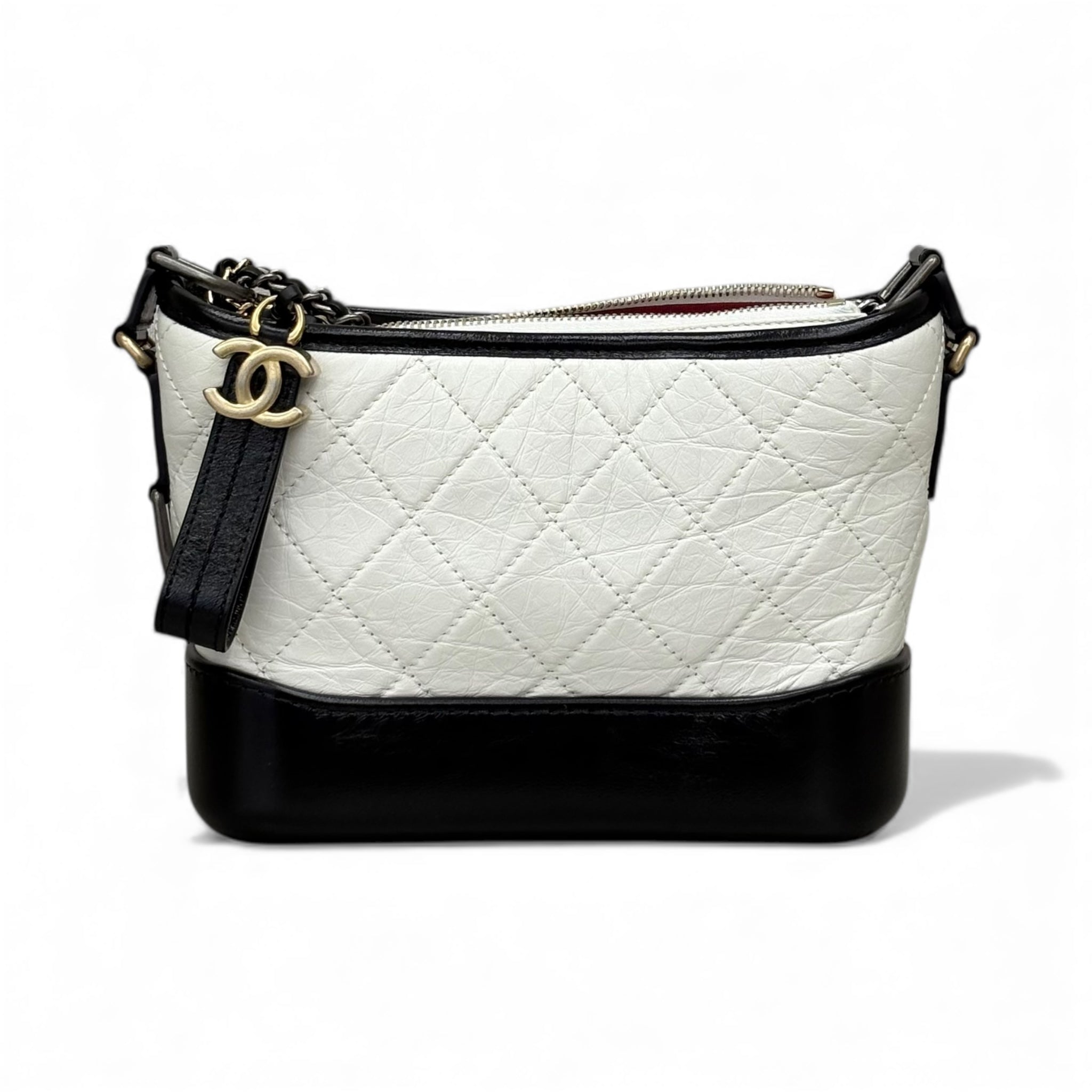 CHANEL Small Gabrielle Black White Pre-Owned