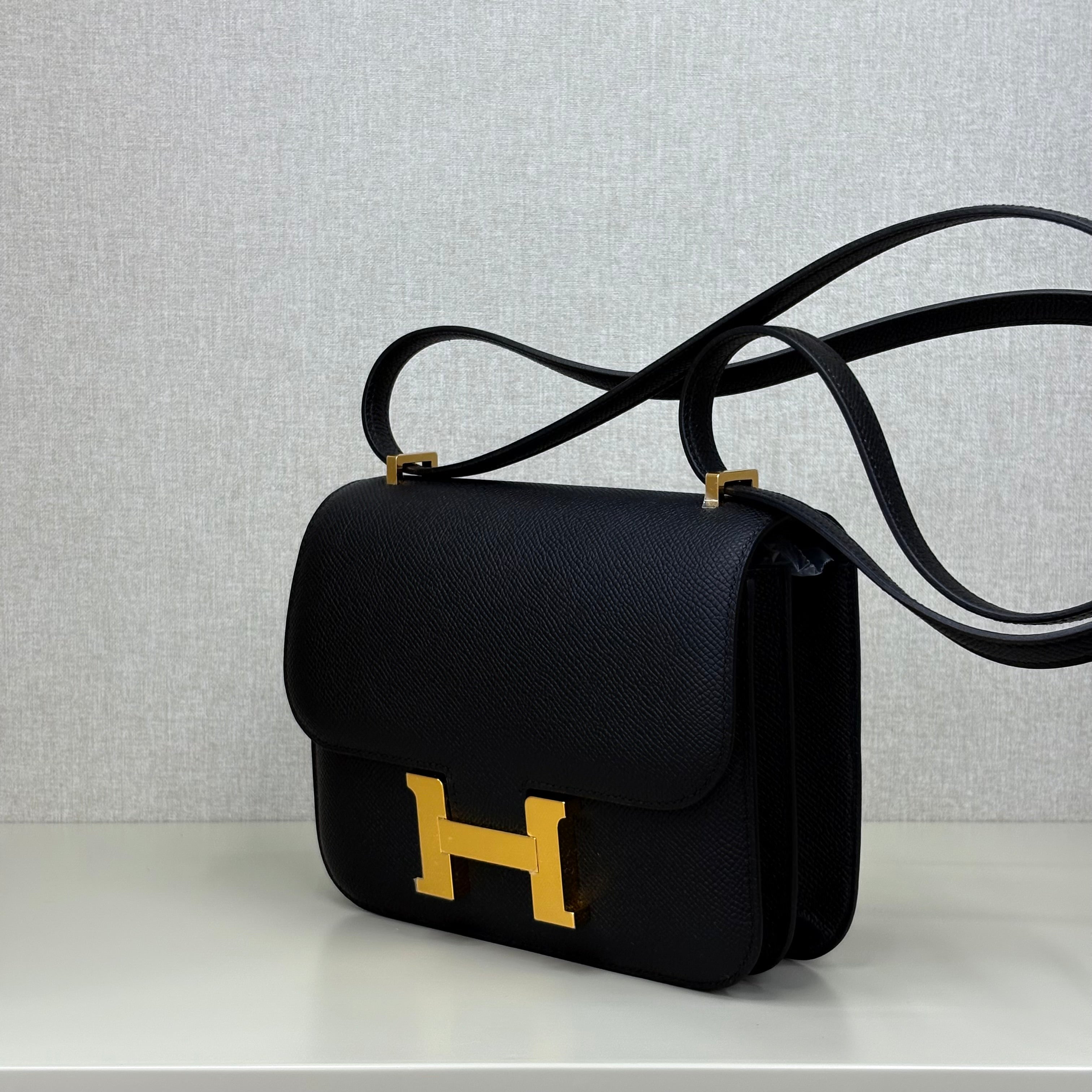 HERMES Epsom Constance 18 Black