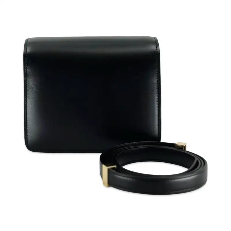 Celine Box Bag – Small Black Calfskin Gold Hardware Never Worn