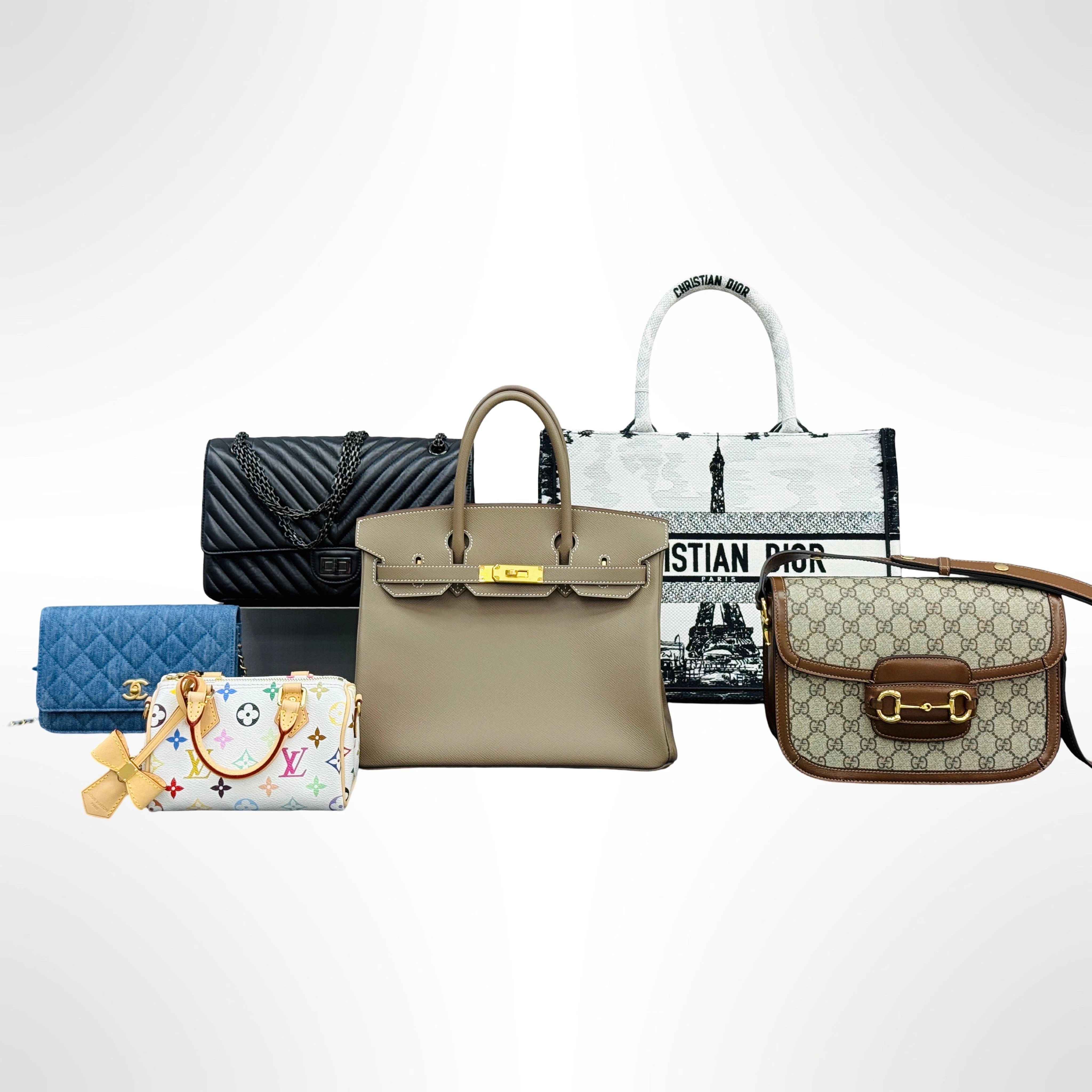 Hermès, Chanel, Dior & Louis Vuitton Designer Bags