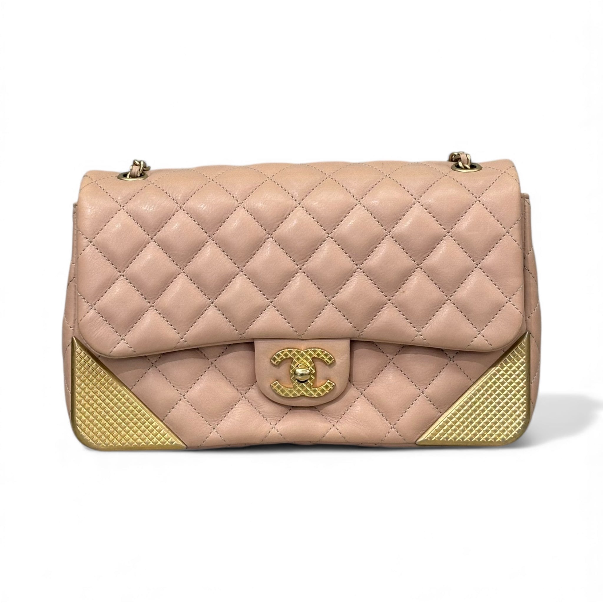 Chanel Rock The Corner Flap Bag | Calfskin Quilted Leather | Pre-Owned