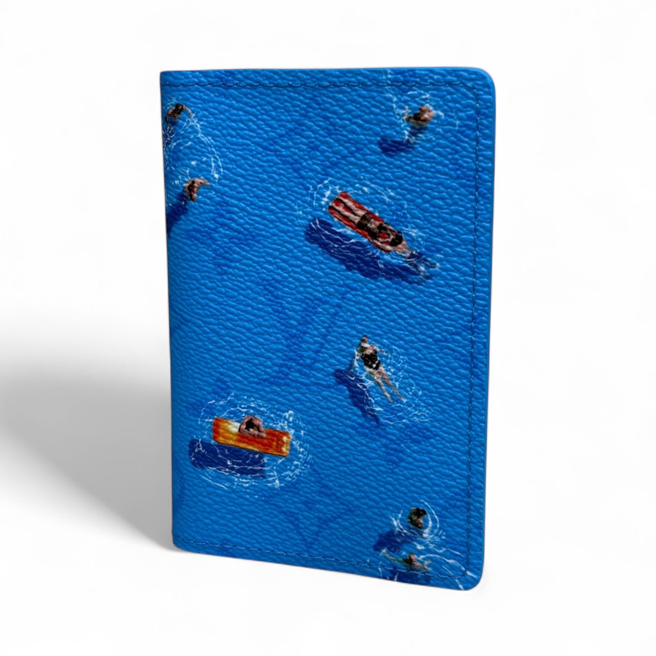 Louis Vuitton Card Holder | Pool Print Edition | Blue | New
