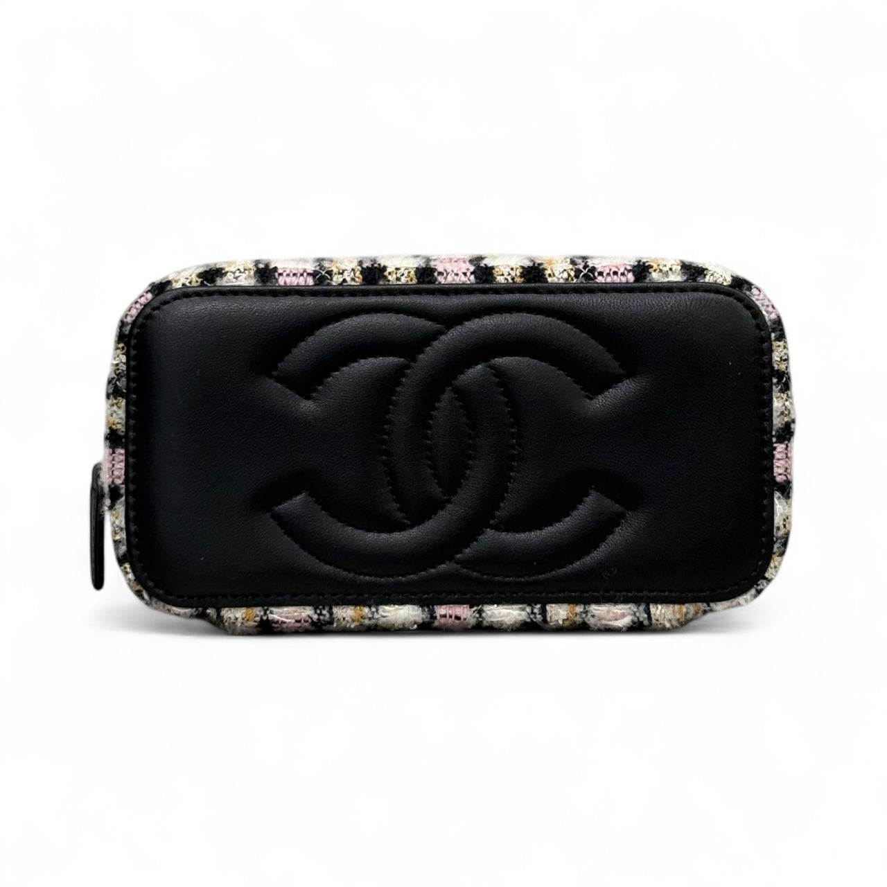 Chanel Vanity Case Tweed Multicolor Pre-Owned