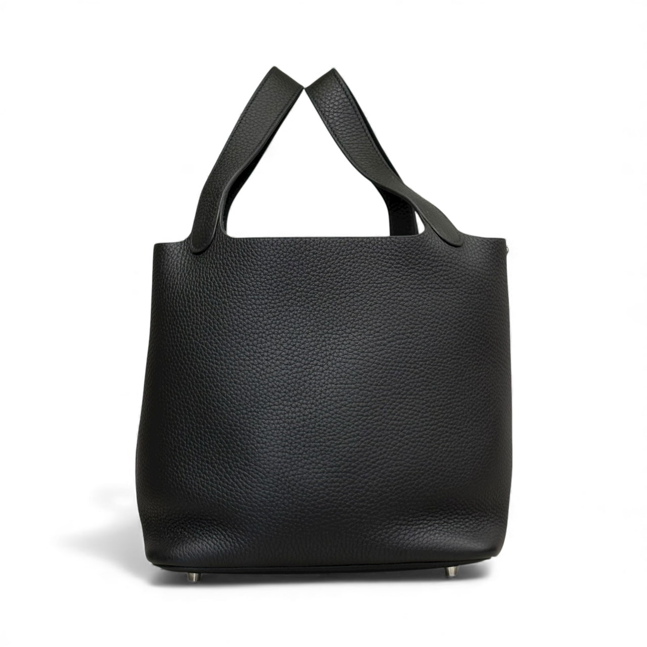 Picotin 22 Clemence Leather Black Pre-Owned