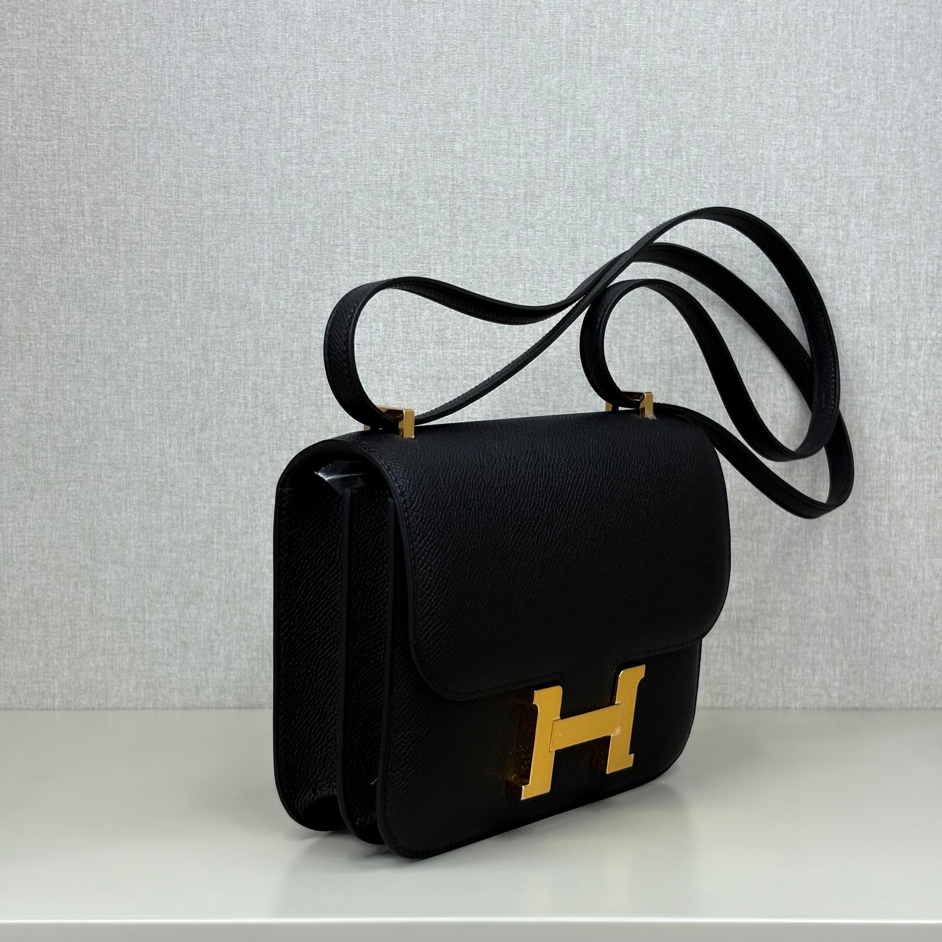 HERMES Epsom Constance 18 Black