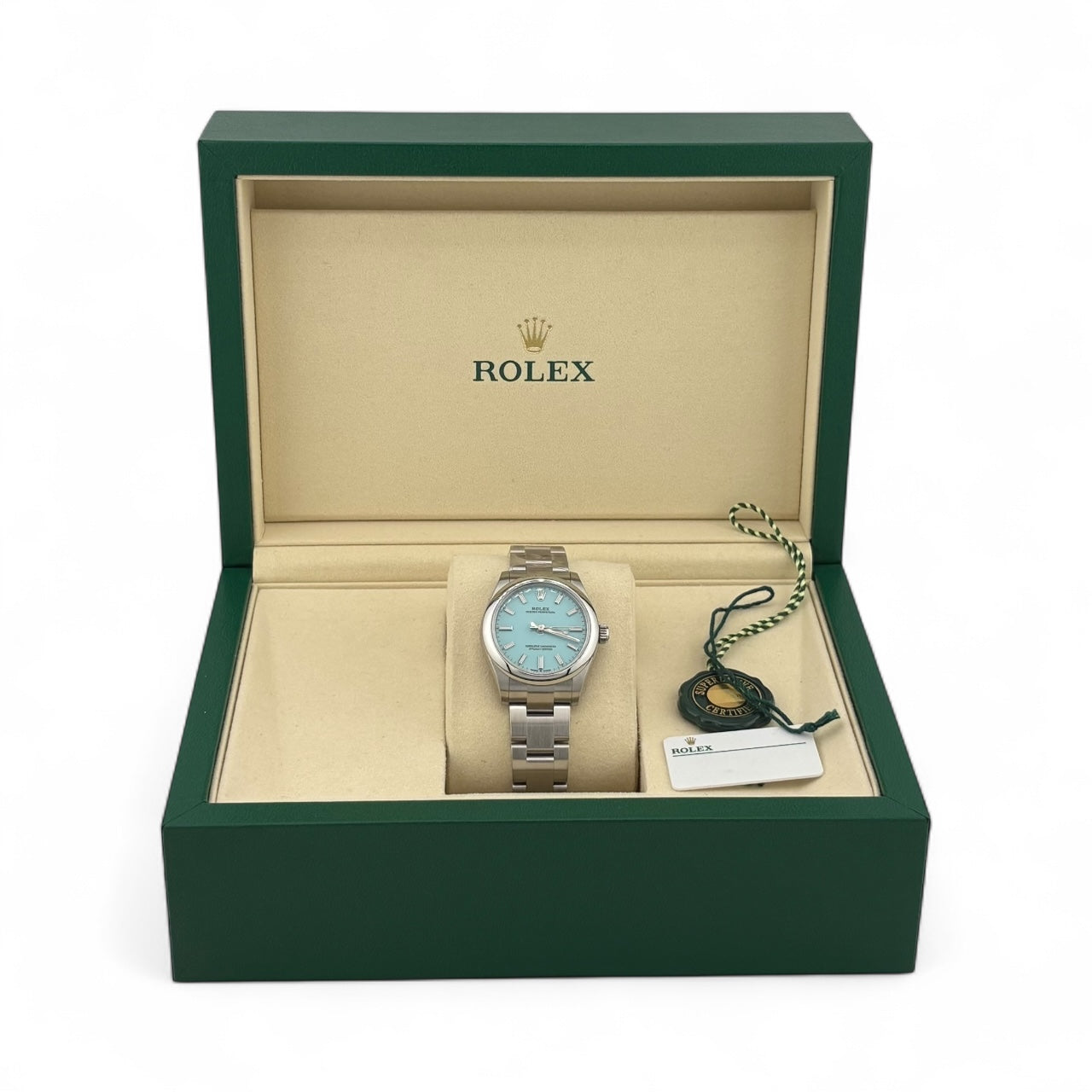 Rolex Oyster Perpetual 31 Tiffany Blue 277200 May 2025 BNIB Full Set
