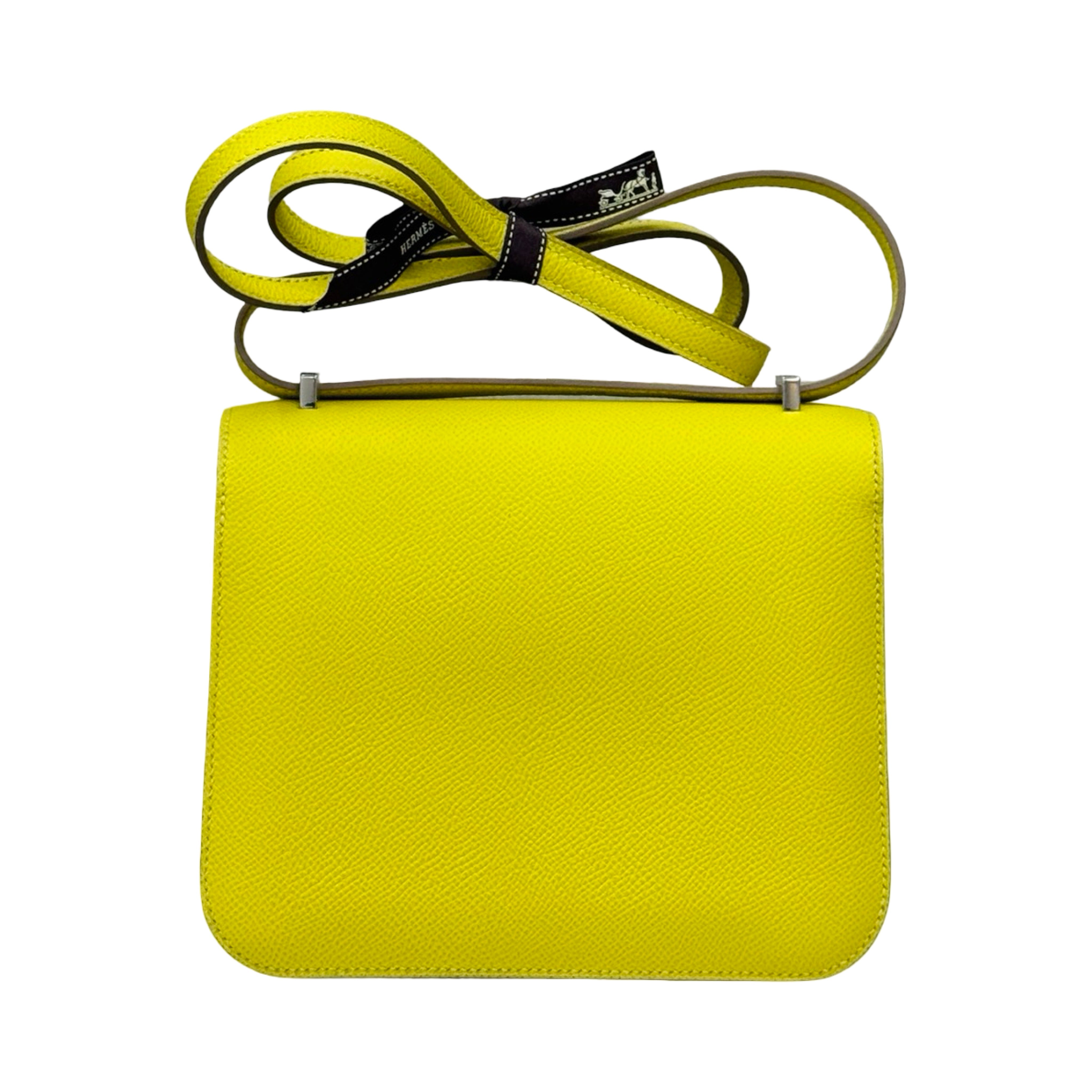 Hermès Constance 19 | Lime Epsom Leather | Palladium Hardware | Pre-Owned