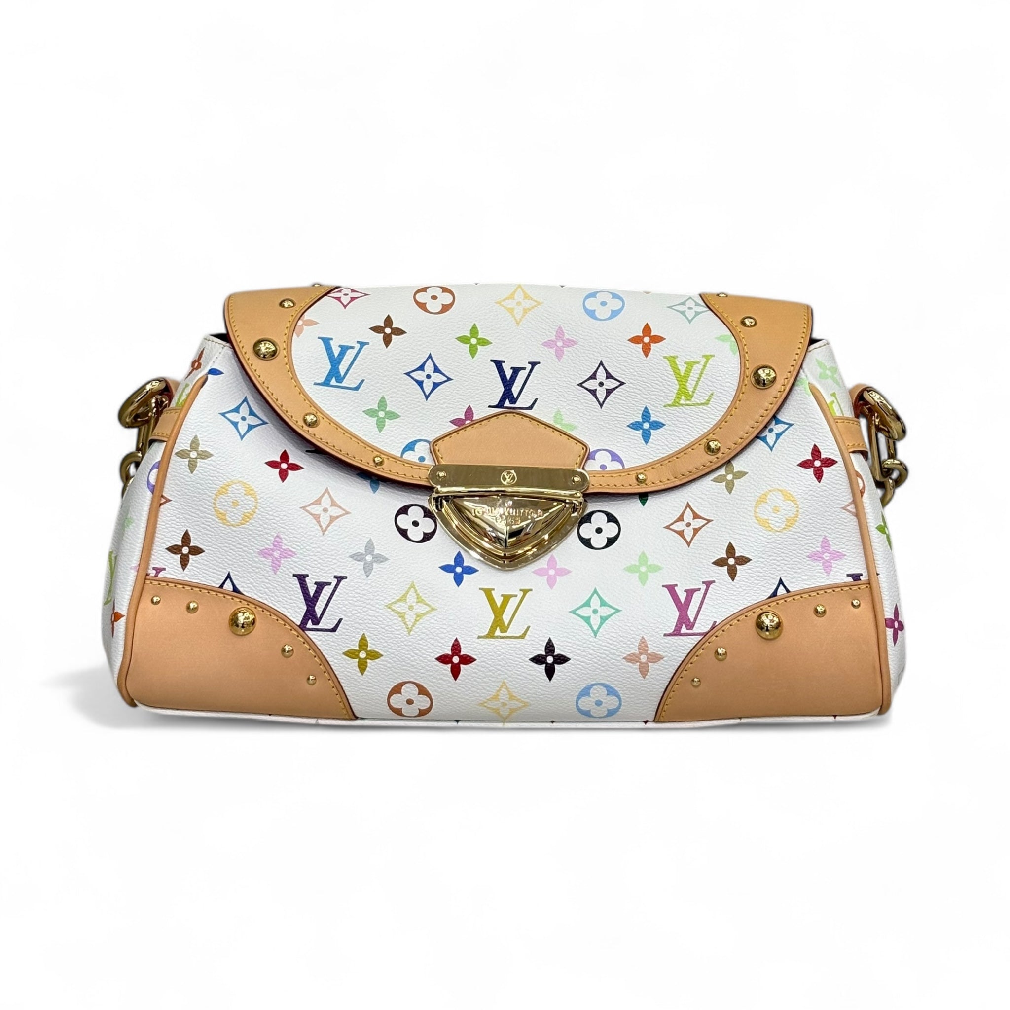 Louis Vuitton Monogram Multicolor Beverly MM White Pre-Owned