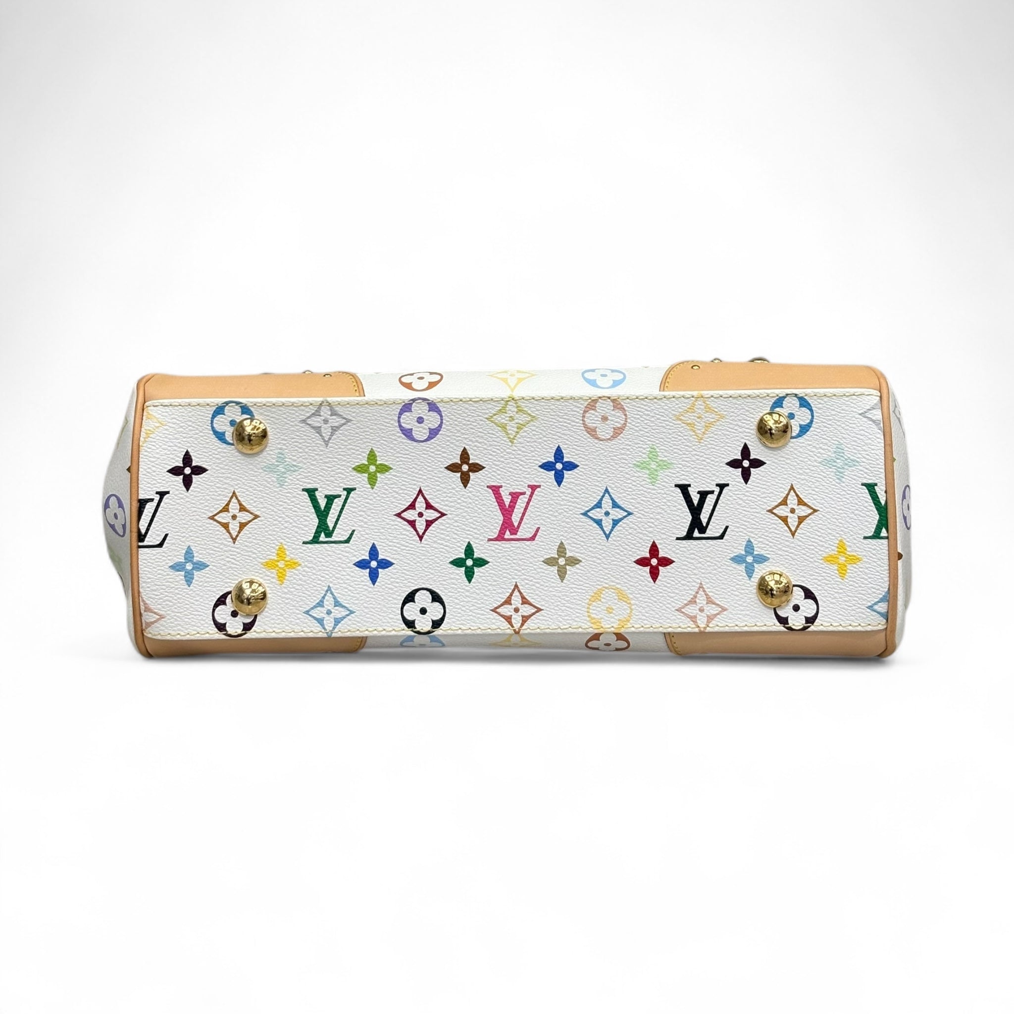 Louis Vuitton Monogram Multicolor Beverly MM White Pre-Owned
