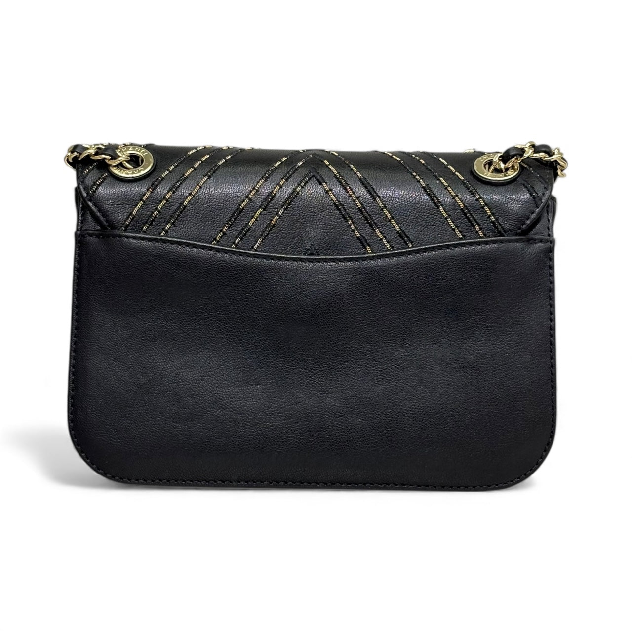 Chanel Chevron Quilted Chain Detail Flap Bag