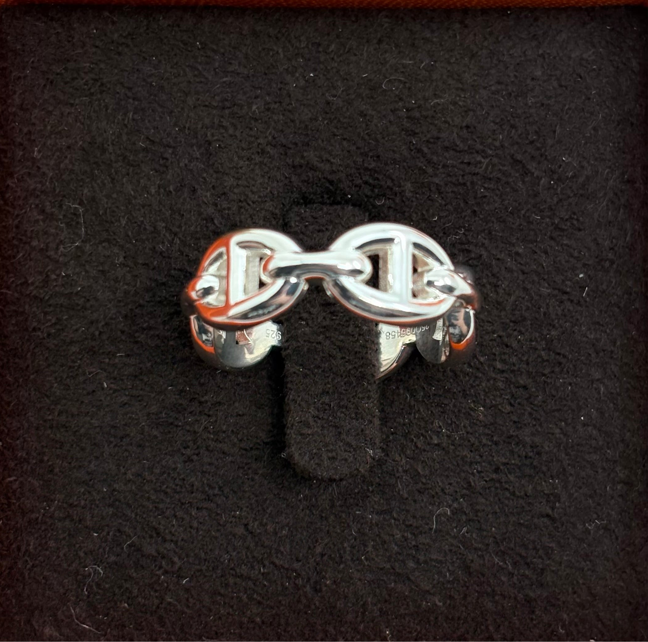 HERMÈS Chaine d'ancre Enchainee Ring Small Model 54 | NEW
