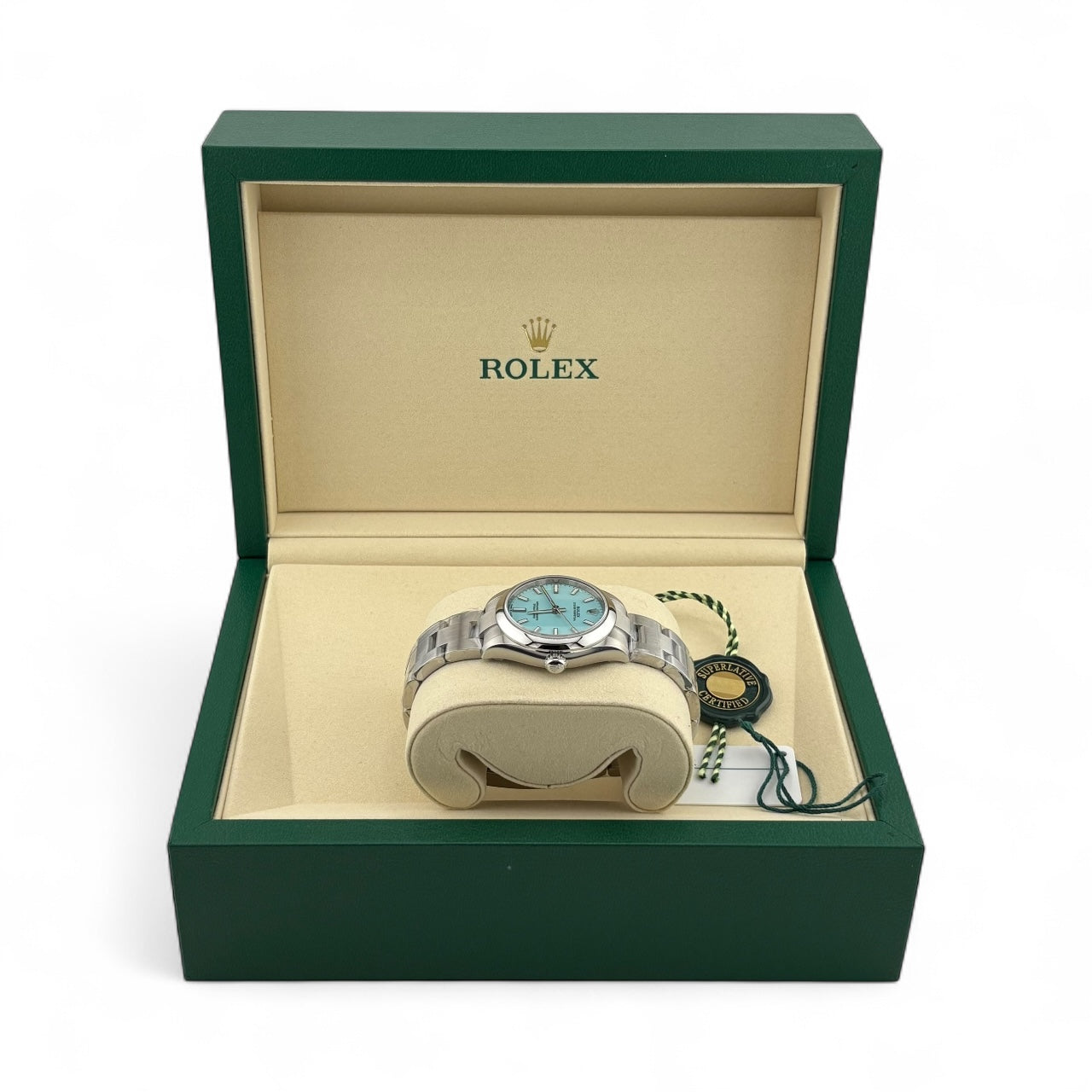 Rolex Oyster Perpetual 31 Tiffany Blue 277200 May 2025 BNIB Full Set
