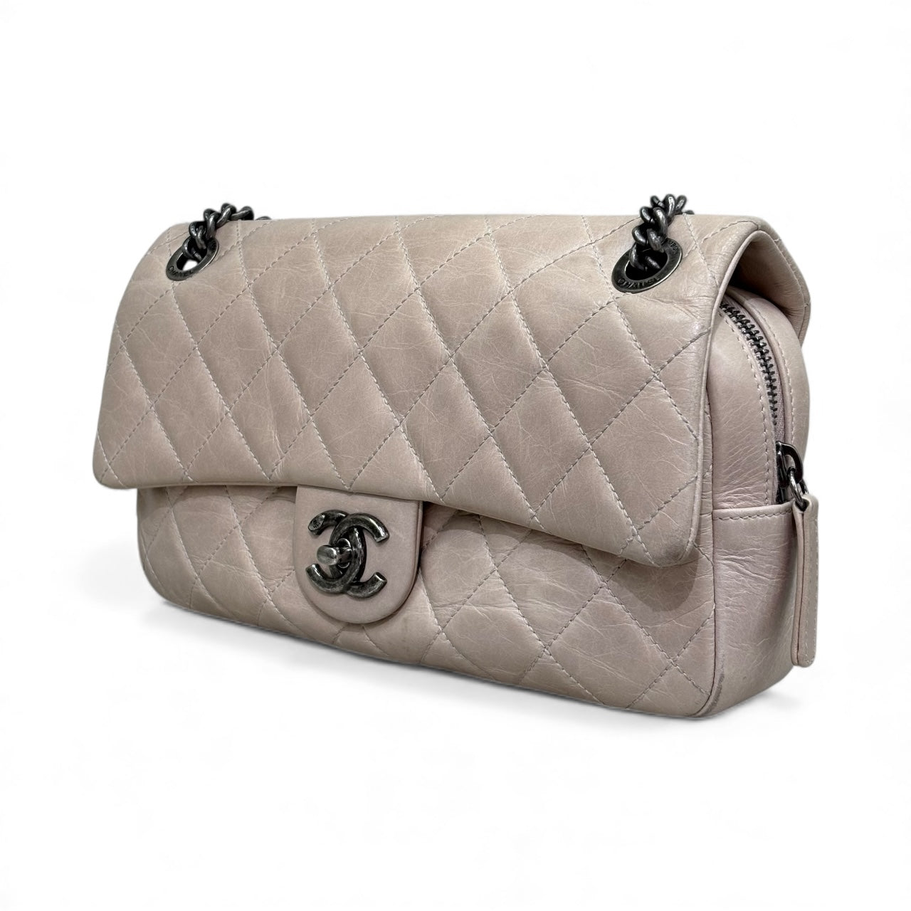 Chanel Flap Bag Beige Pre-Owned