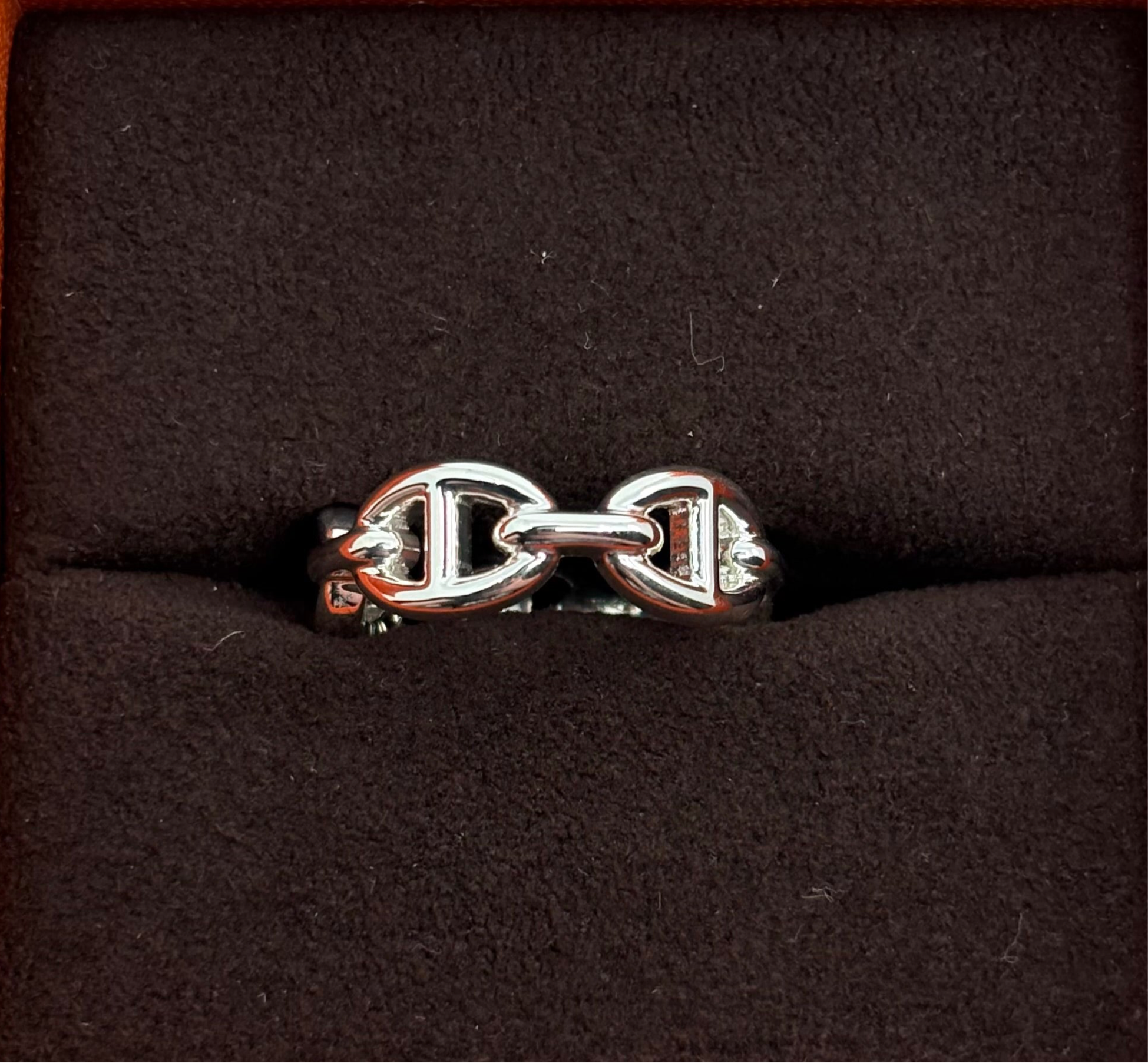 HERMÈS Chaine d'ancre Enchainee Ring Small Model 53 | NEW