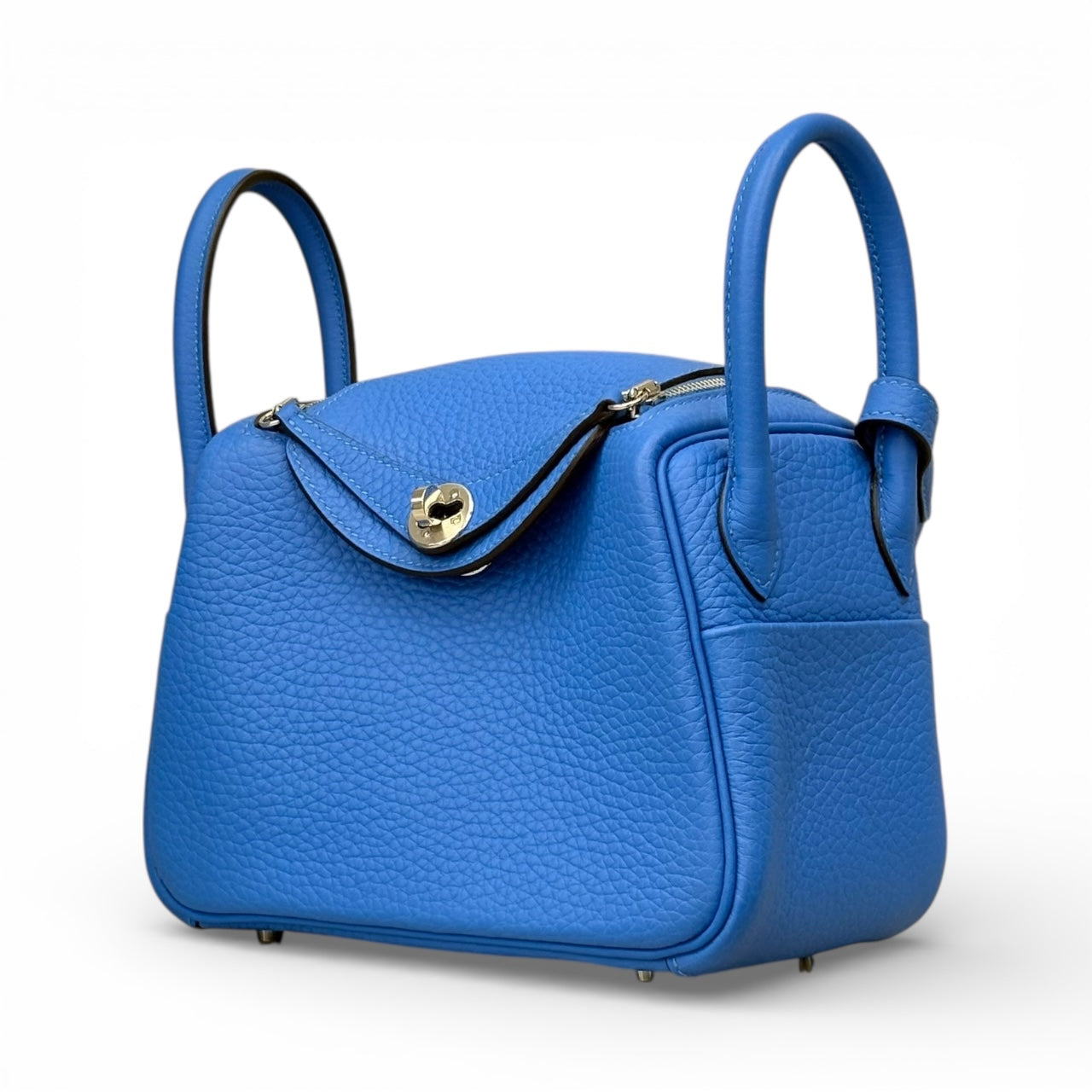 HERMÈS Mini Lindy Blue Pre-Owned