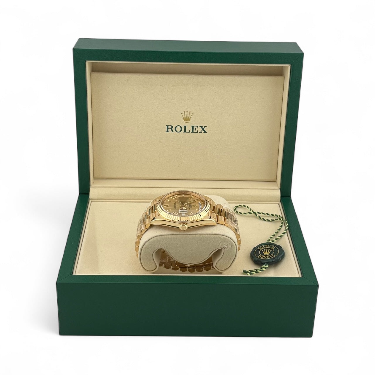Rolex Day-Date Champagne 228238 Pre-Owned Mint Full Set NWT
