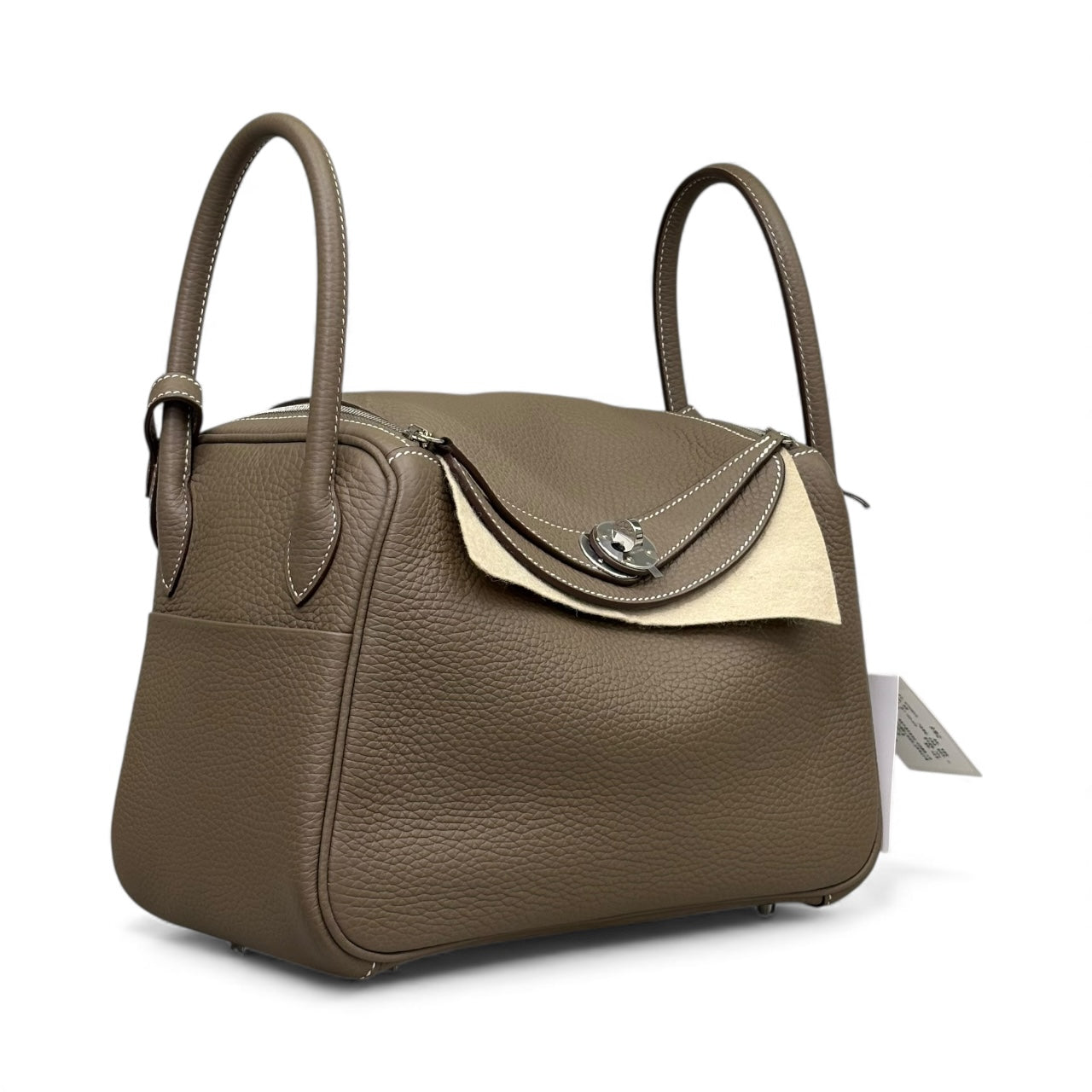 HERMÈS Lindy 26 Etoupe PHW NEW