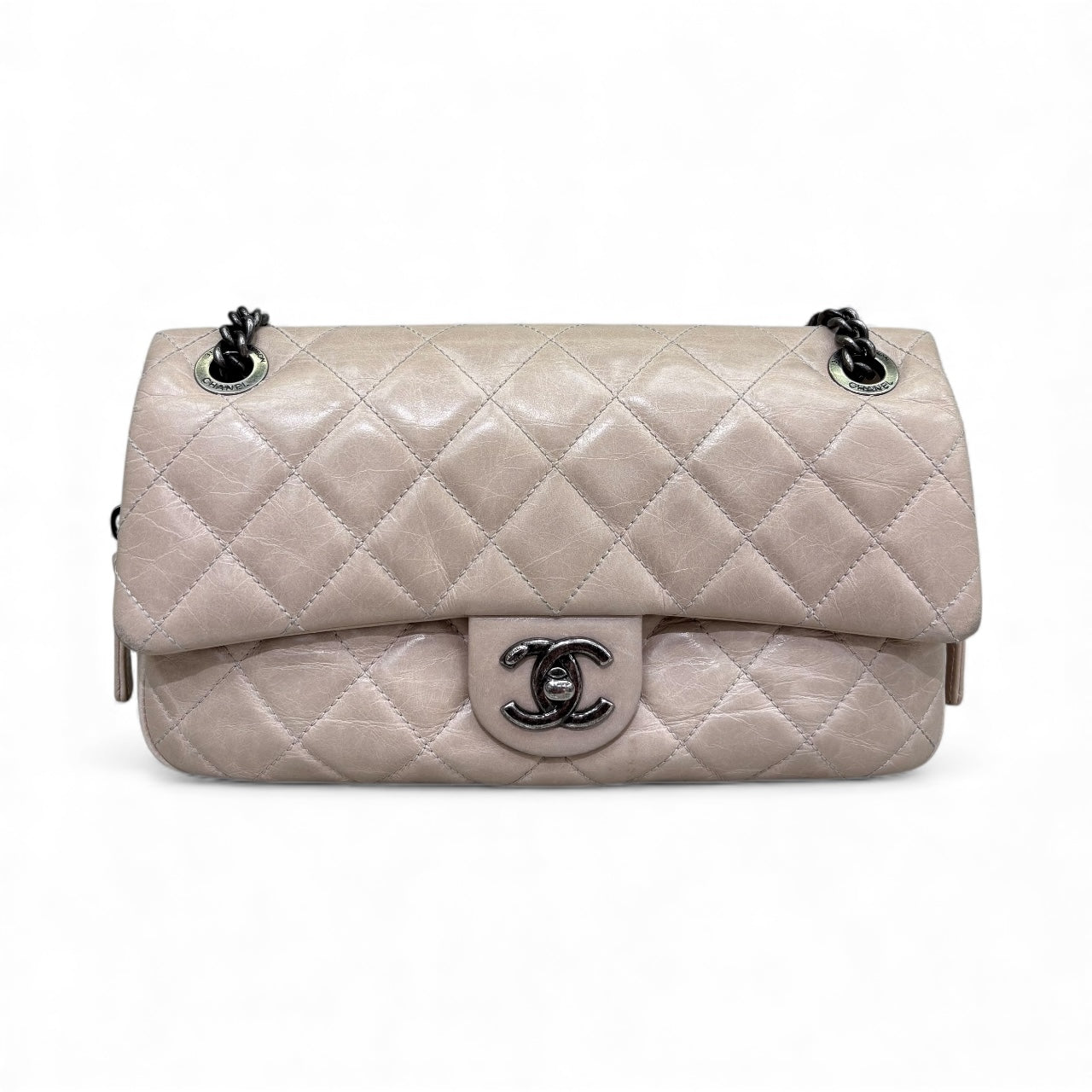 Chanel Flap Bag Beige Pre-Owned