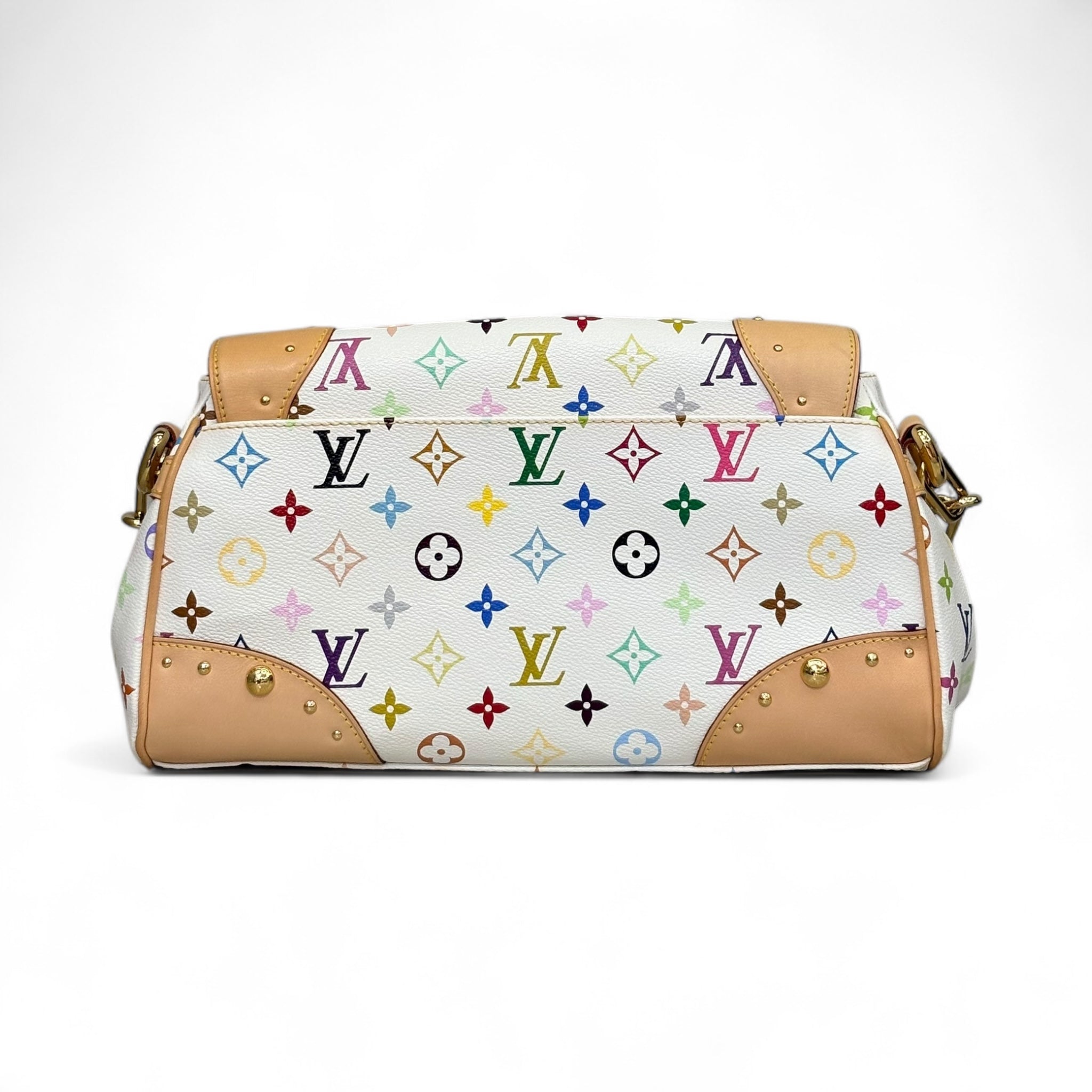 Louis Vuitton Monogram Multicolor Beverly MM White Pre-Owned