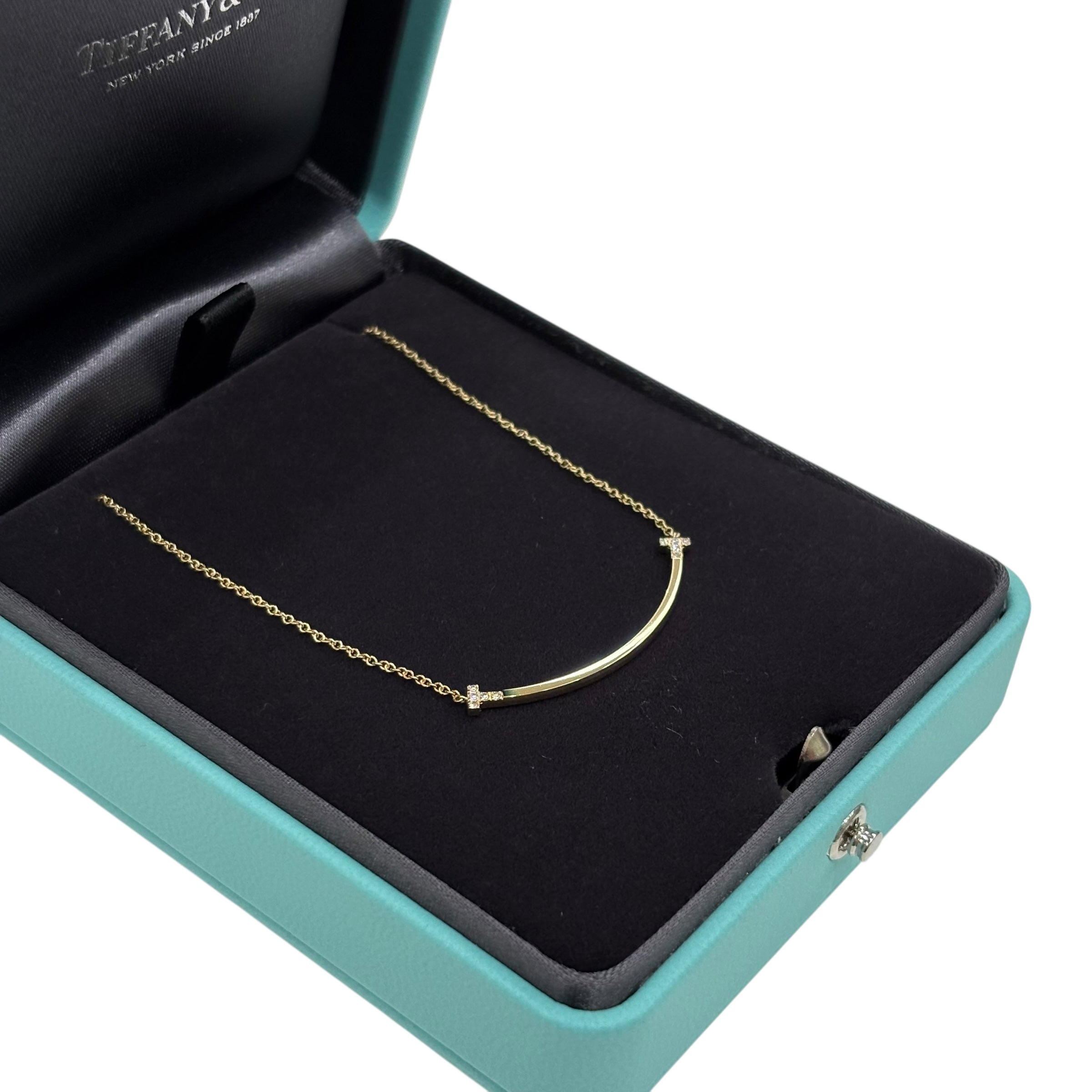 Tiffany & Co Tiffany T Smile Pendant Small Yellow Gold