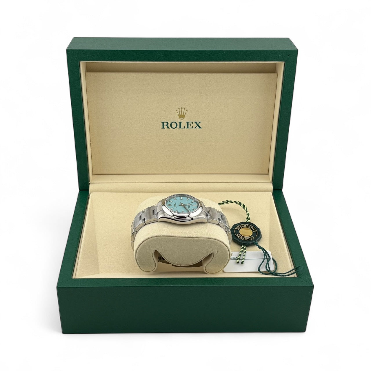 Rolex Oyster Perpetual 31 Tiffany Blue 277200 May 2025 BNIB Full Set