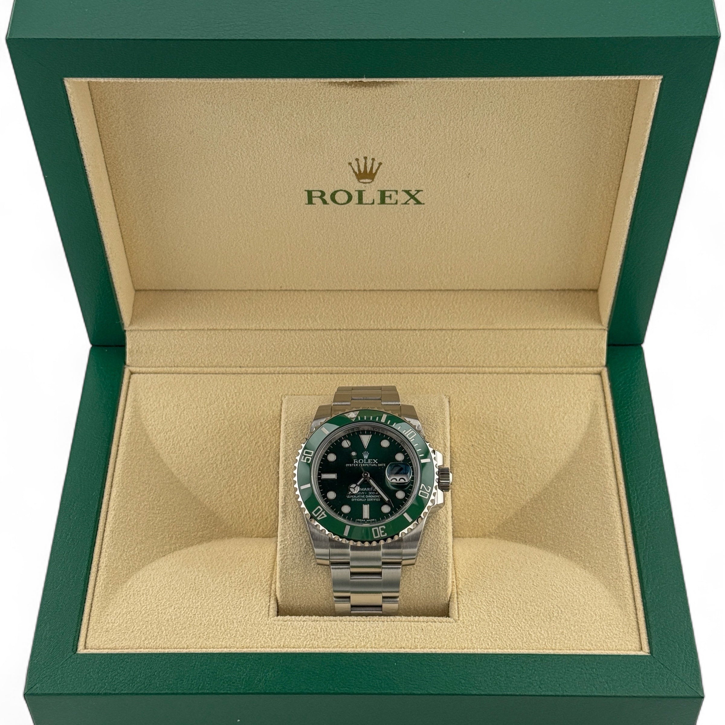 Rolex Submariner Date “Hulk” 116610LV Pre -Owned Excellent