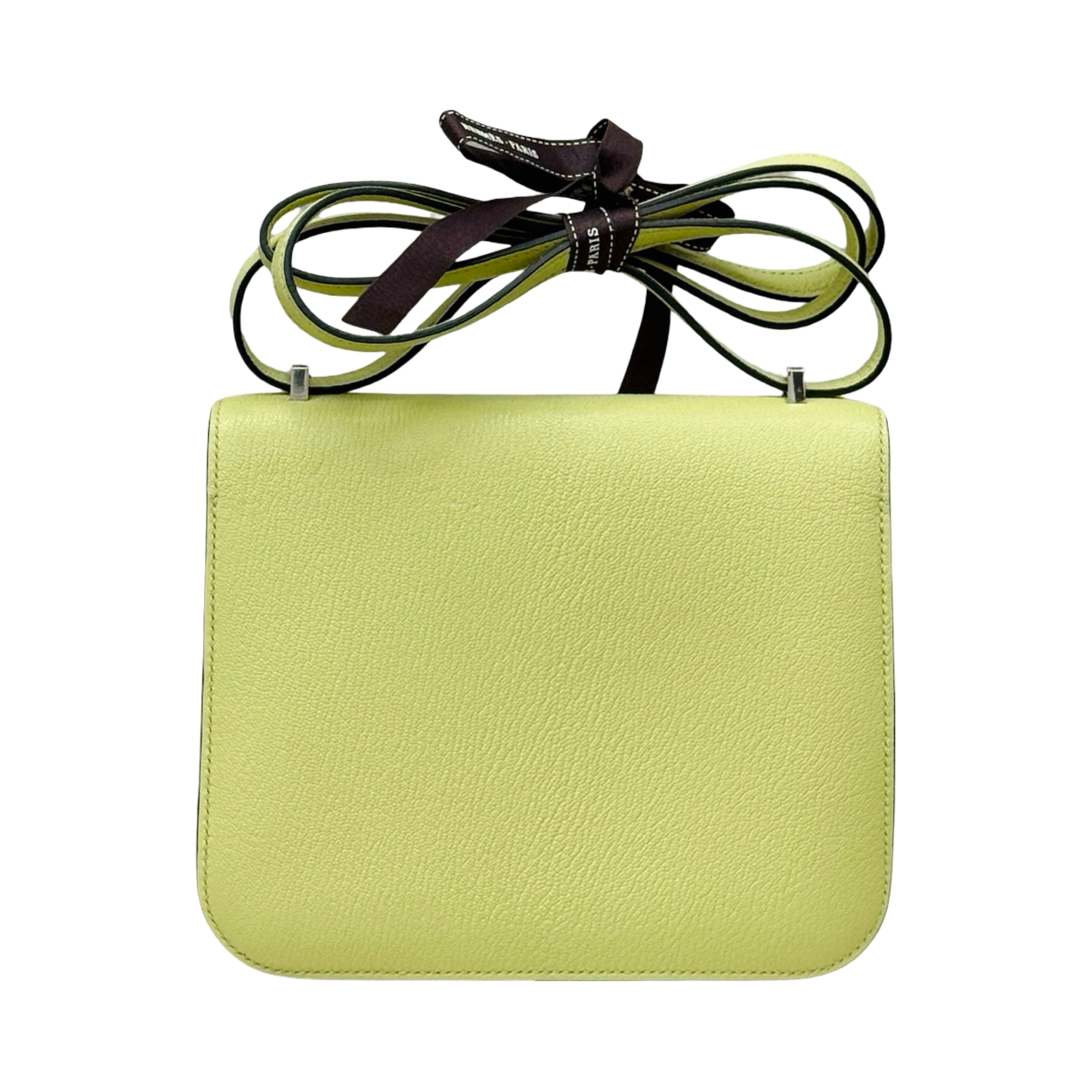 Hermès Constance Mini | Jaune Bourgeon Chevre Leather | Palladium Hardware | Pre-Owned