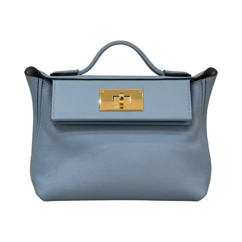 Hermès 2424 Mini | Blue | U Stamp | Box & Dust Bag | Pre-Owned Excellent