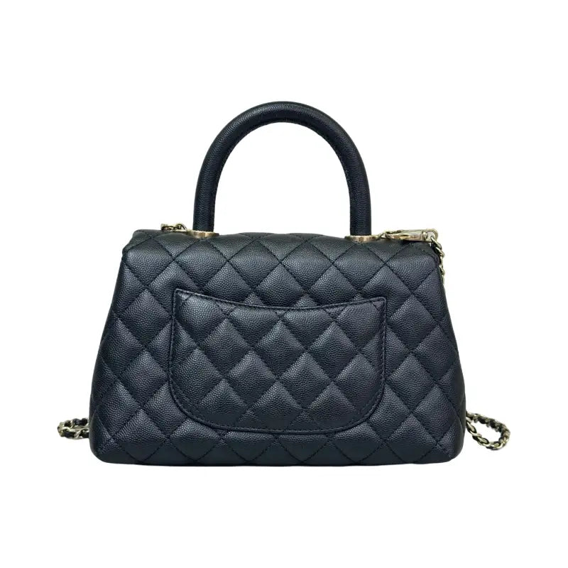 Chanel Coco Handle – Small Black Caviar Leather Gold Hardware Pre-Owned Excellent