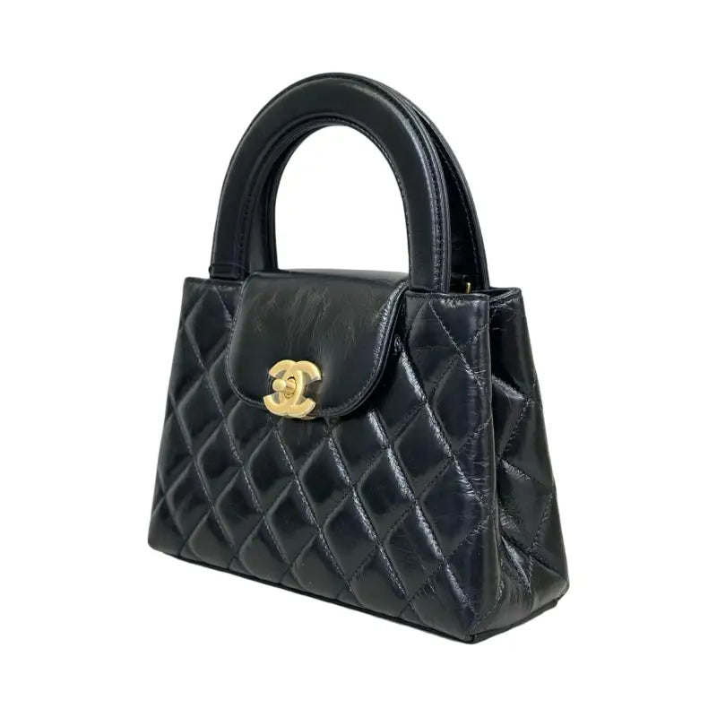 Chanel Nano Kelly Shopper | Shiny Aged Calfskin | Black | New