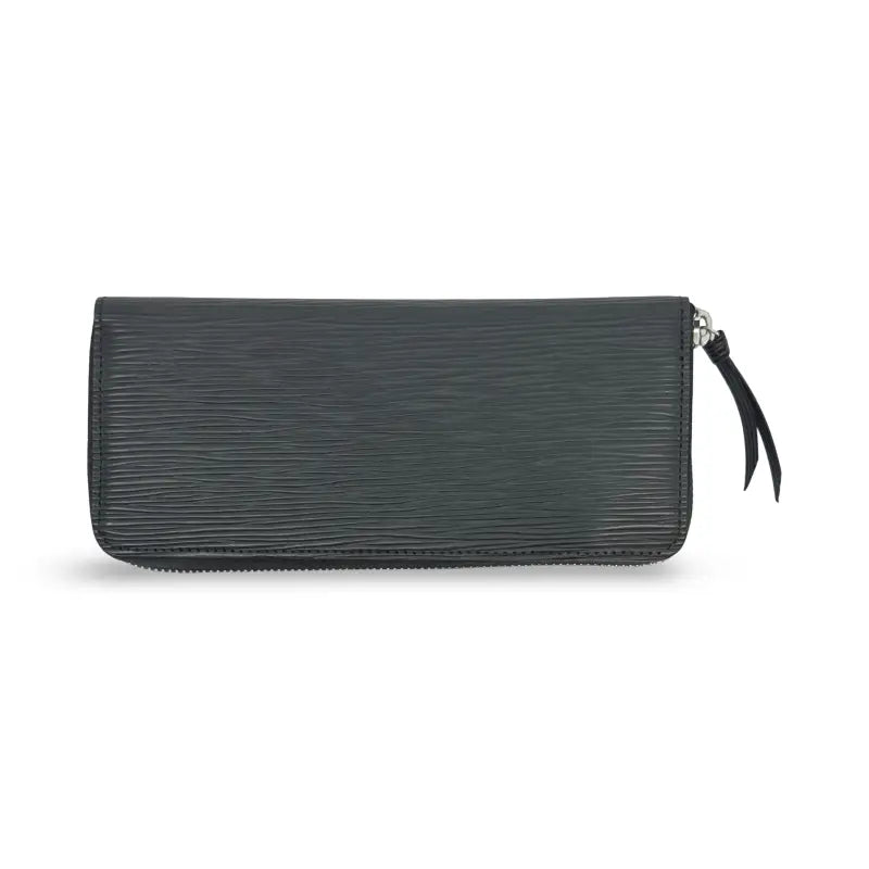 Louis Vuitton Zippy Wallet | Black Epi Leather | Silver Hardware | PRE-OWNED EXCELLENT | Full Set