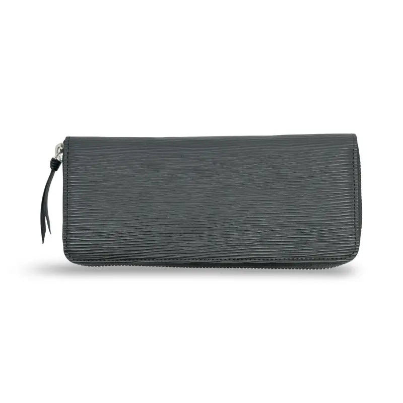 Louis Vuitton Zippy Wallet | Black Epi Leather | Silver Hardware | PRE-OWNED EXCELLENT | Full Set