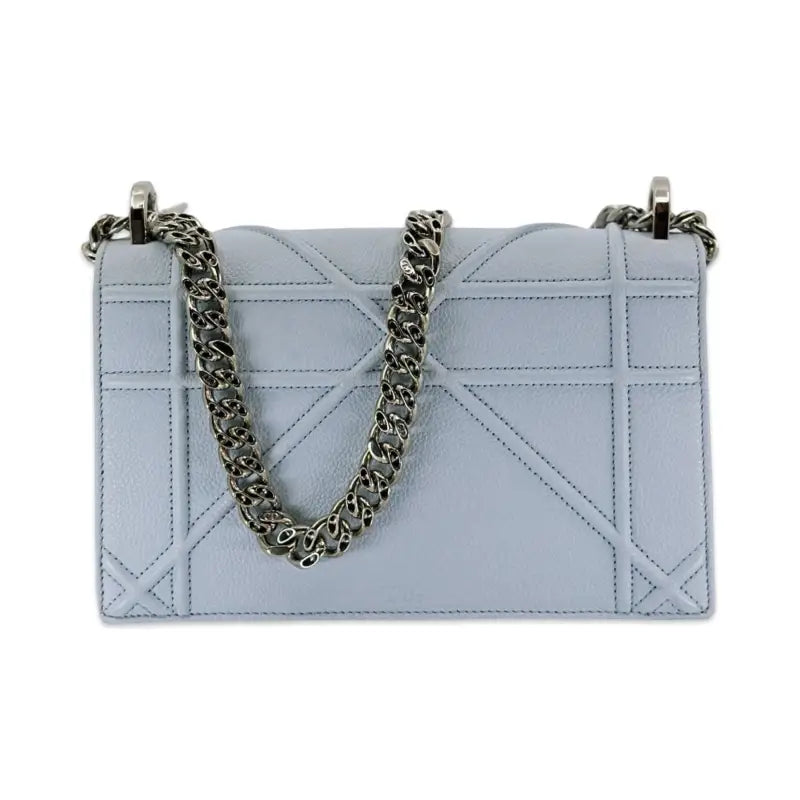 Dior Diorama Flap Bag – Medium | Light Blue Leather | Silver Hardware | Pre-Owned Excellent