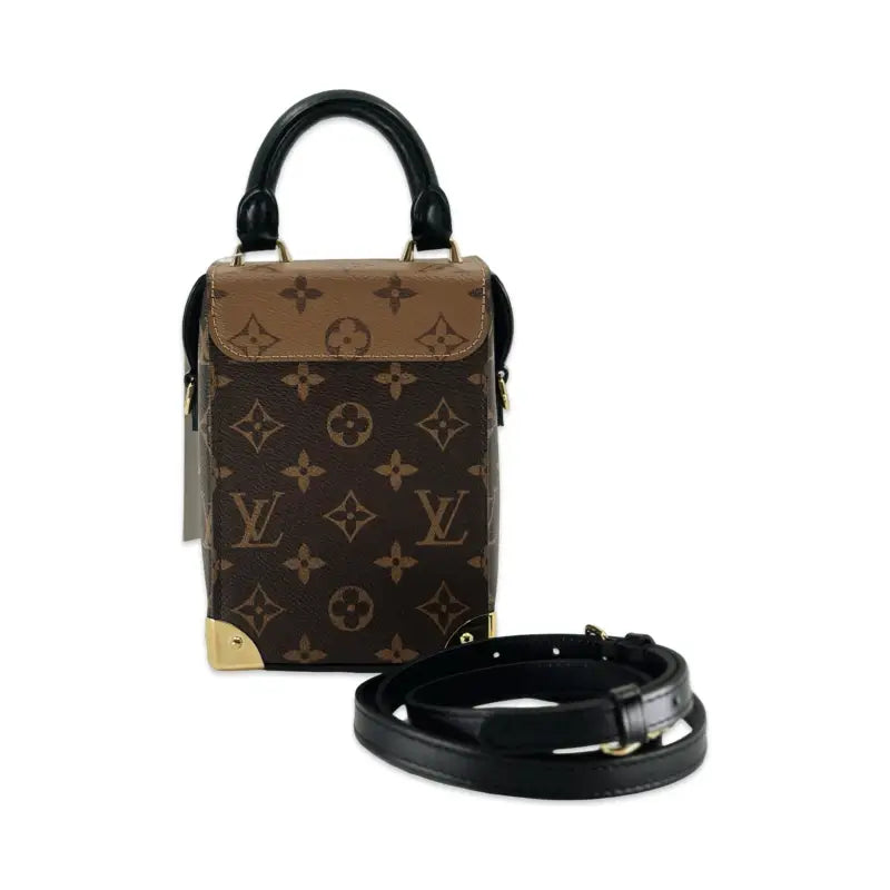 Louis Vuitton Camera Box Bag | Monogram Canvas | Gold Hardware | PRE-OWNED EXCELLENT | Full Set
