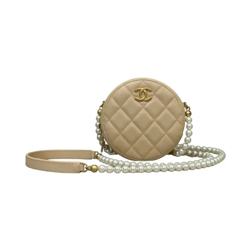 CHANEL Pearl Round Clutch (New)