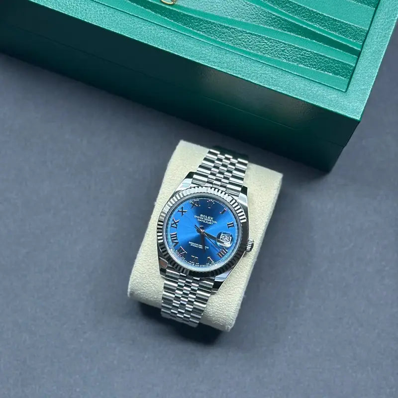 Rolex Datejust 41 – Ref. 126334 | Light Blue Dial | Fluted Bezel | Jubilee | 2024 | New