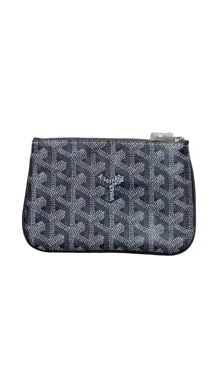 Goyard Senat Mini Zip Pouch Grey