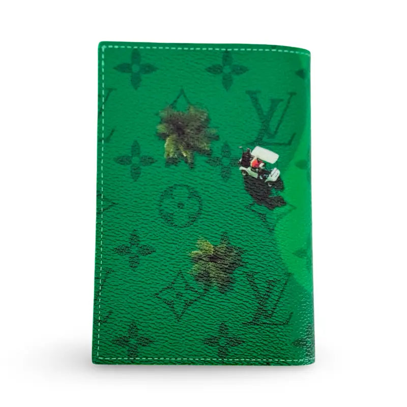 Louis Vuitton Golf Passport Cover | Monogram Canvas | Green Accents | NEW