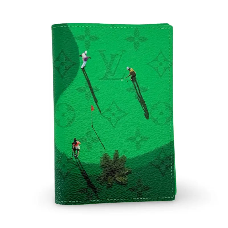 Louis Vuitton Golf Passport Cover | Monogram Canvas | Green Accents | NEW