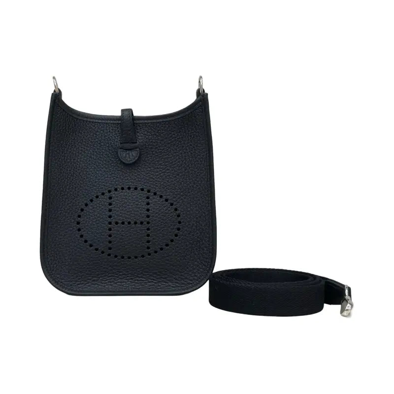 Hermès Mini Evelyne | Black | Silver Hardware | W Stamp 2024 | New