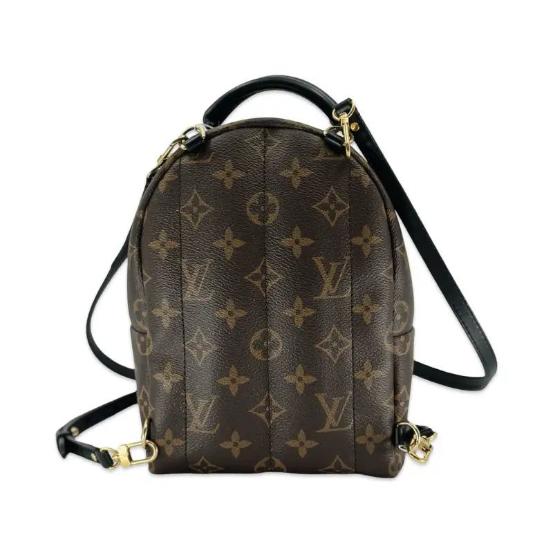 Louis Vuitton Palm Springs Mini Backpack | Monogram Canvas | Gold Hardware | PRE-OWNED EXCELLENT | Full Set